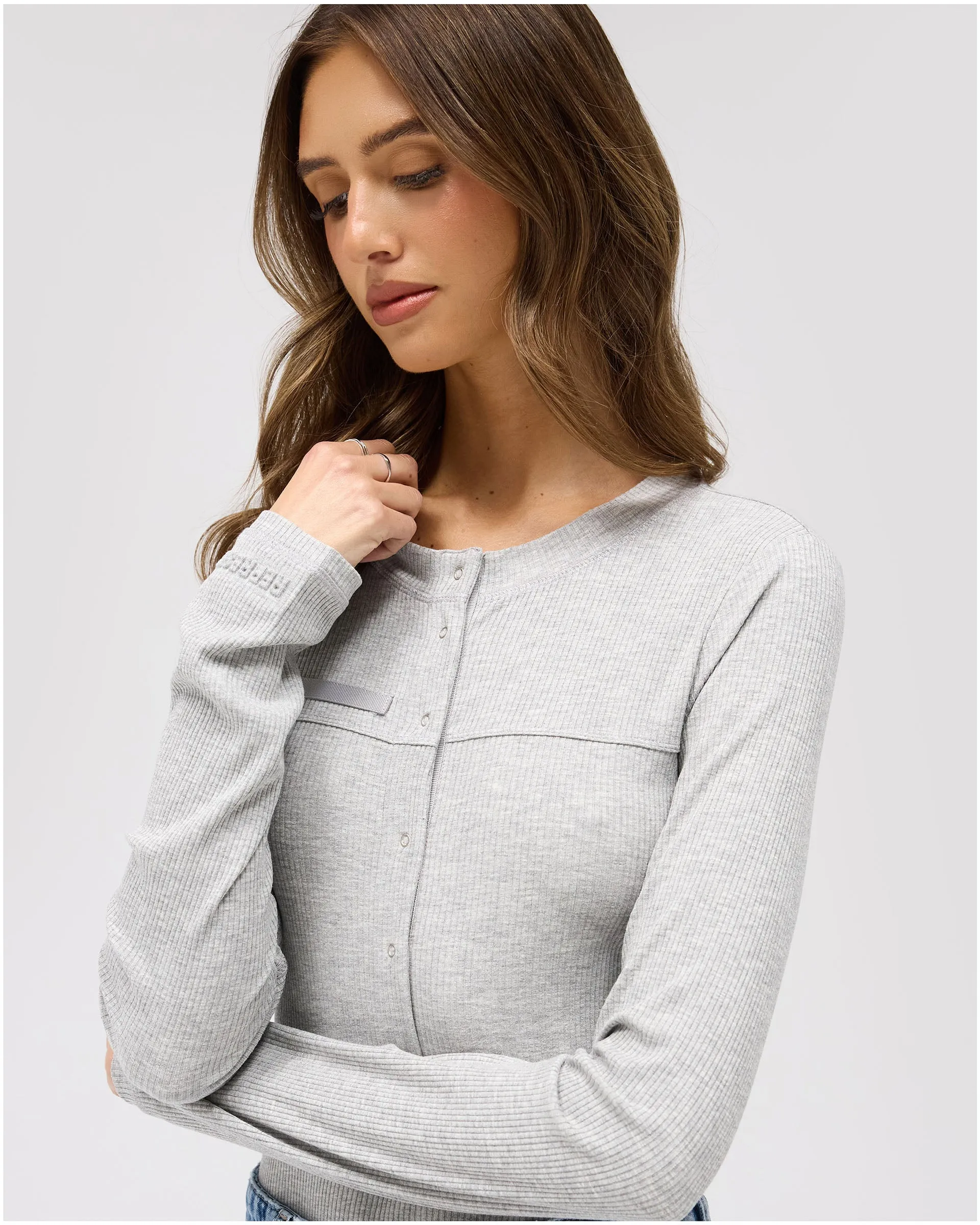 Highway Bodysuit - Grey Marle sold by Represent product image thumbnail 5