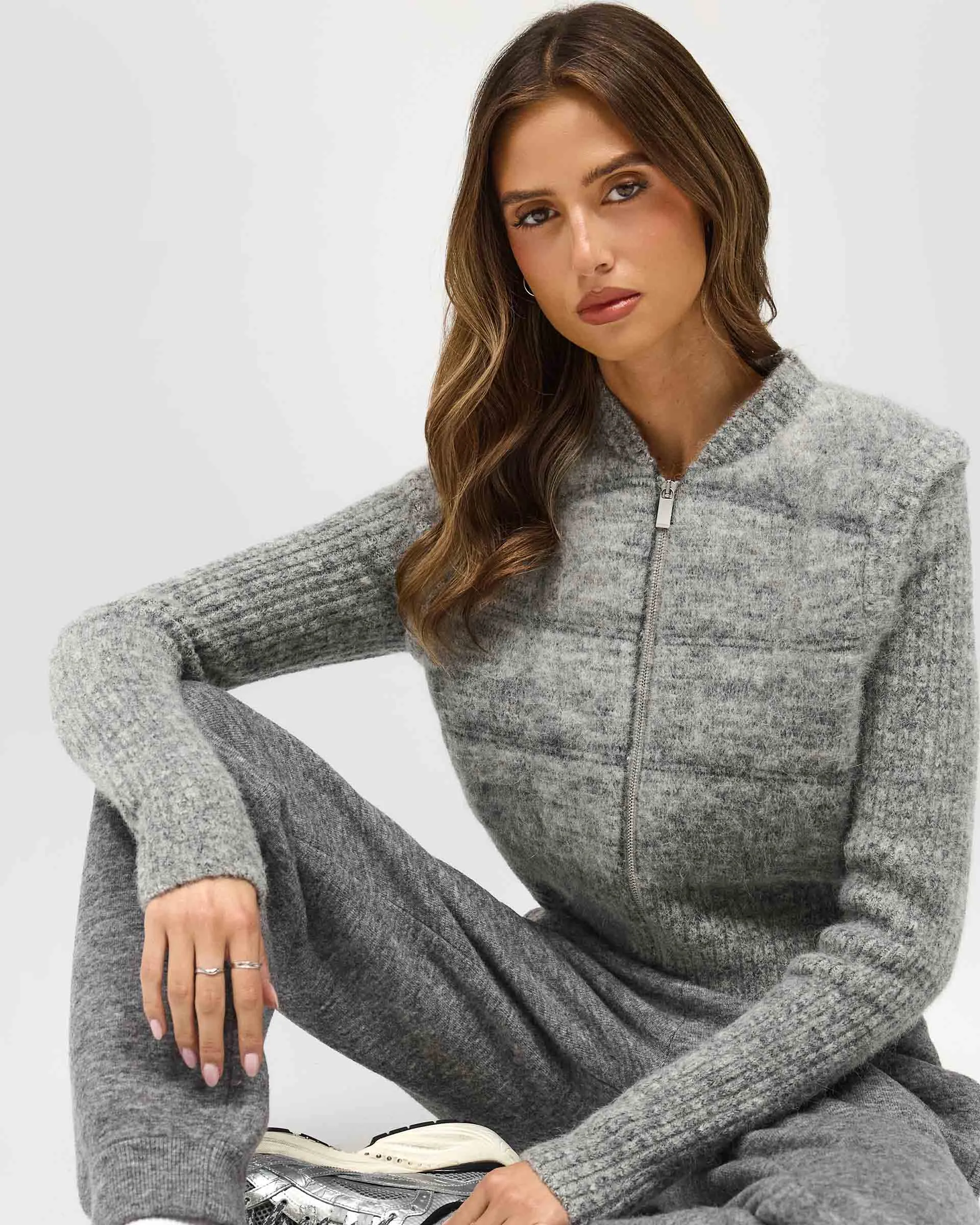 Maze Knit Jogger - Grey Marl sold by Represent product image thumbnail 5