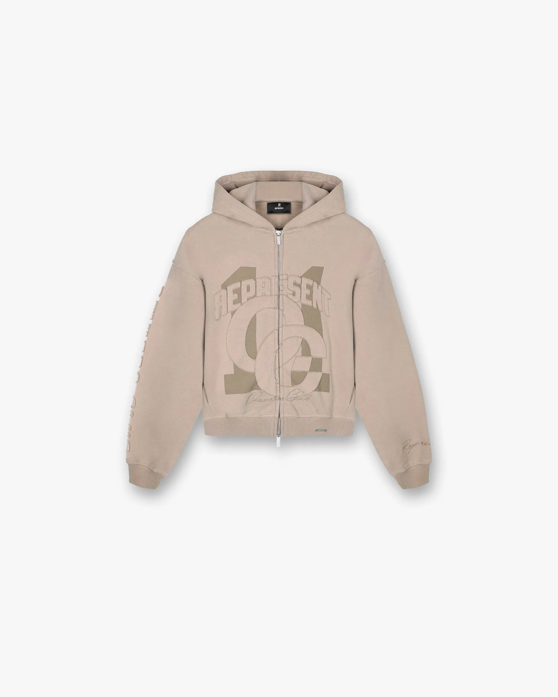 Owners Club 11 Zip Through Hoodie - Portobello sold by Represent