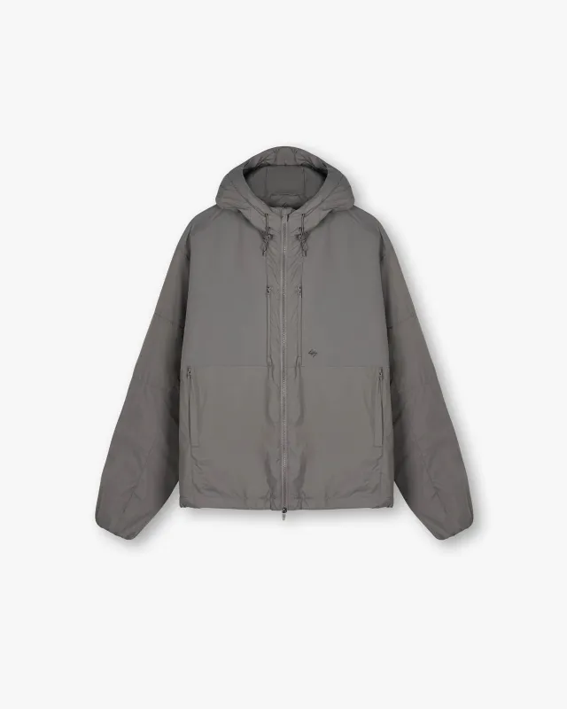 247 Panelled Insulated Jacket - Steel sold by Represent