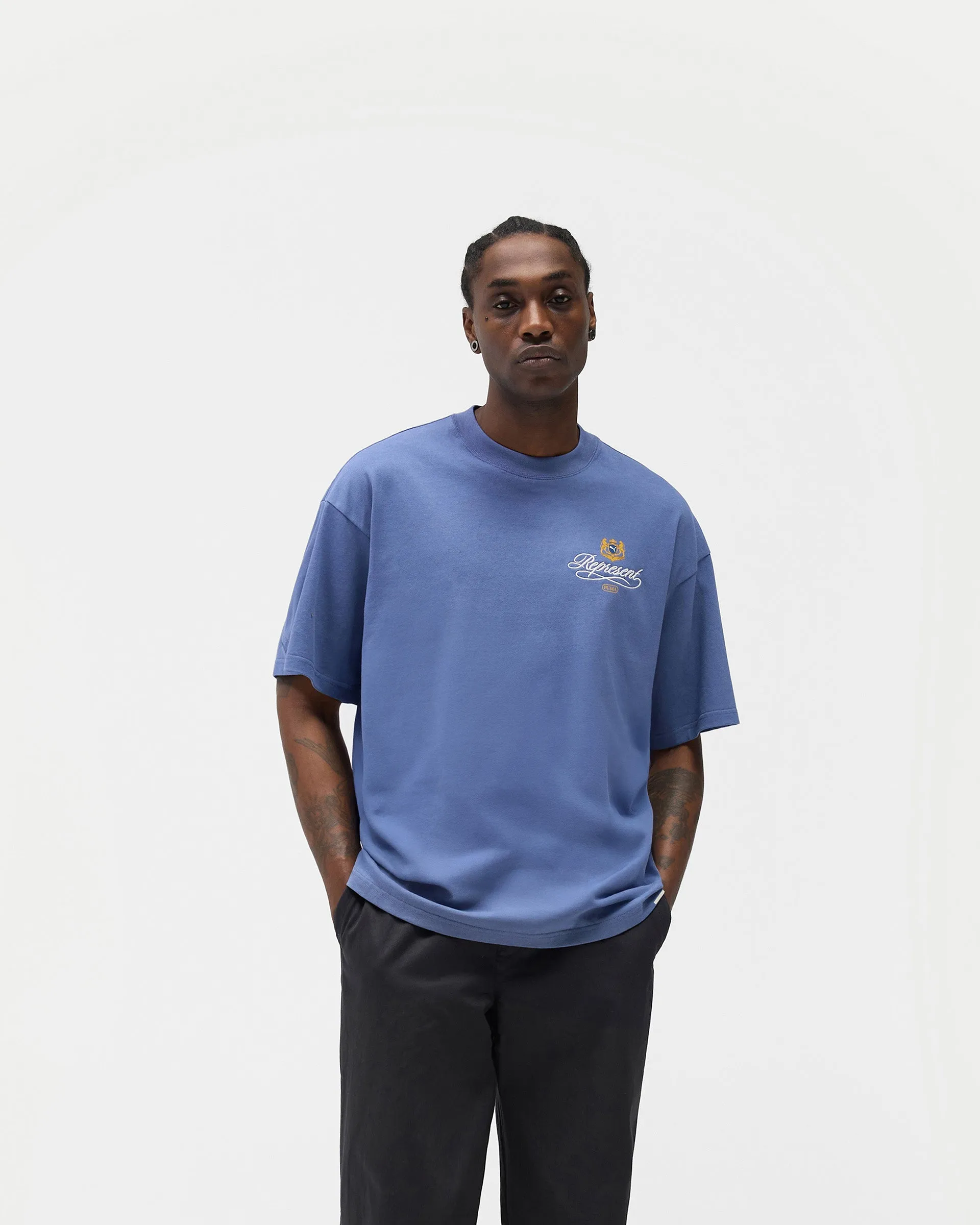 Represent X Puma Graphic T-Shirt - Blue Dusk sold by Represent product image thumbnail 3