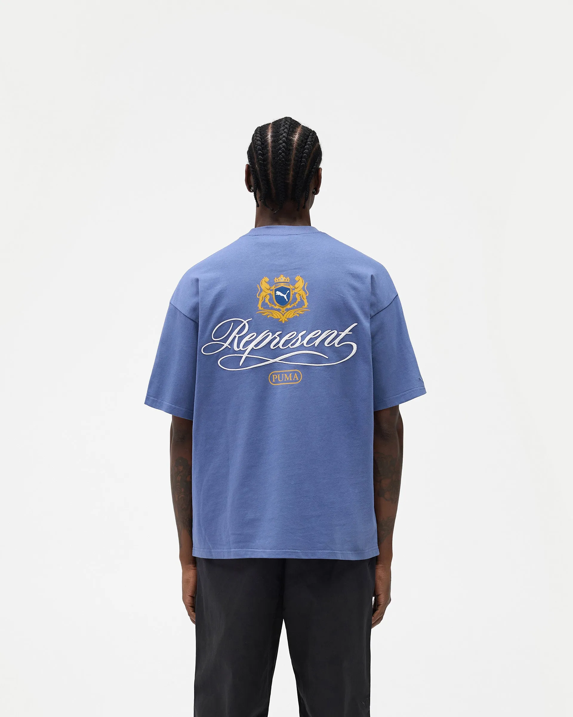 Represent X Puma Graphic T-Shirt - Blue Dusk sold by Represent product image thumbnail 5