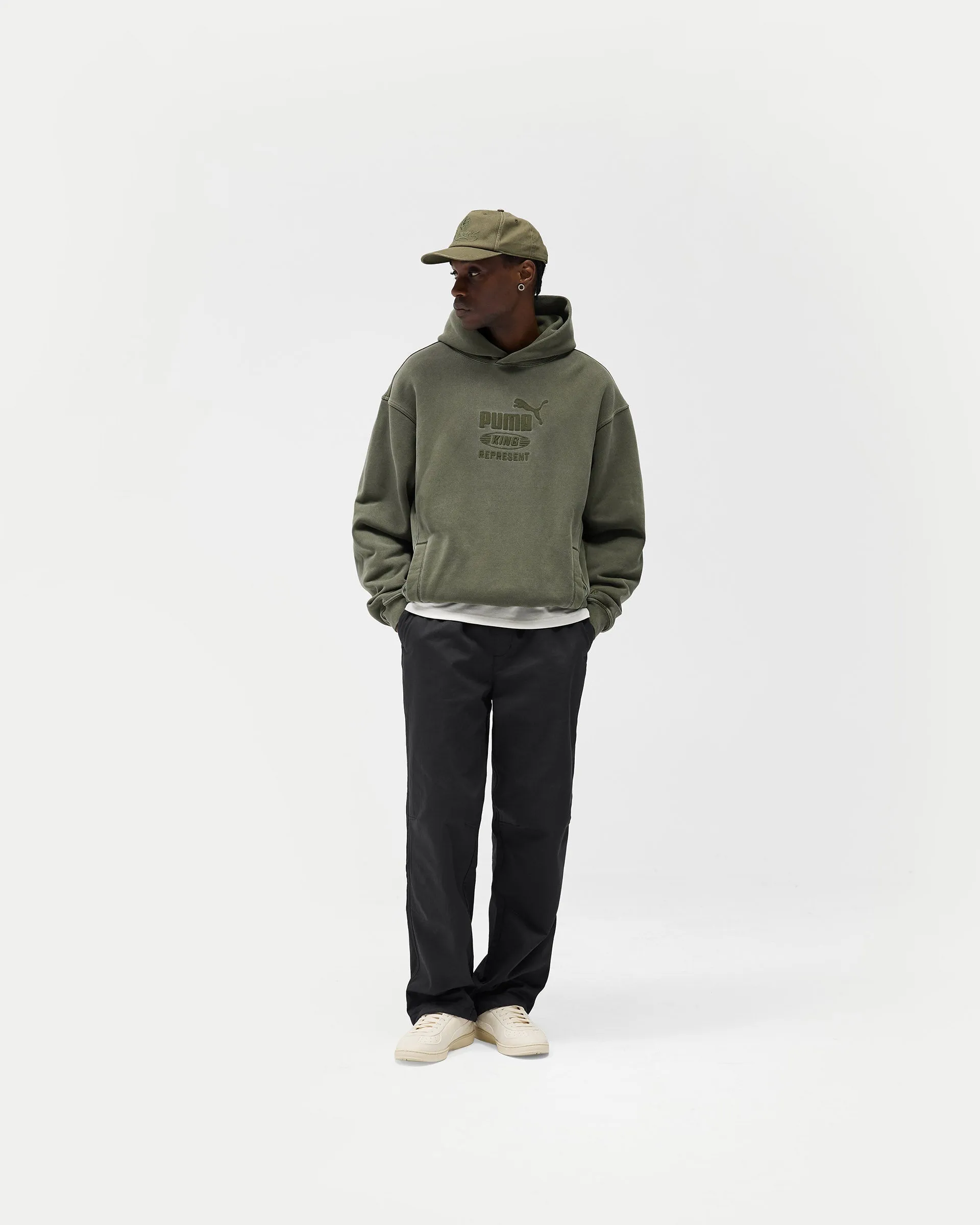 Represent X Puma Graphic Hoodie - Night Pine sold by Represent product image thumbnail 5