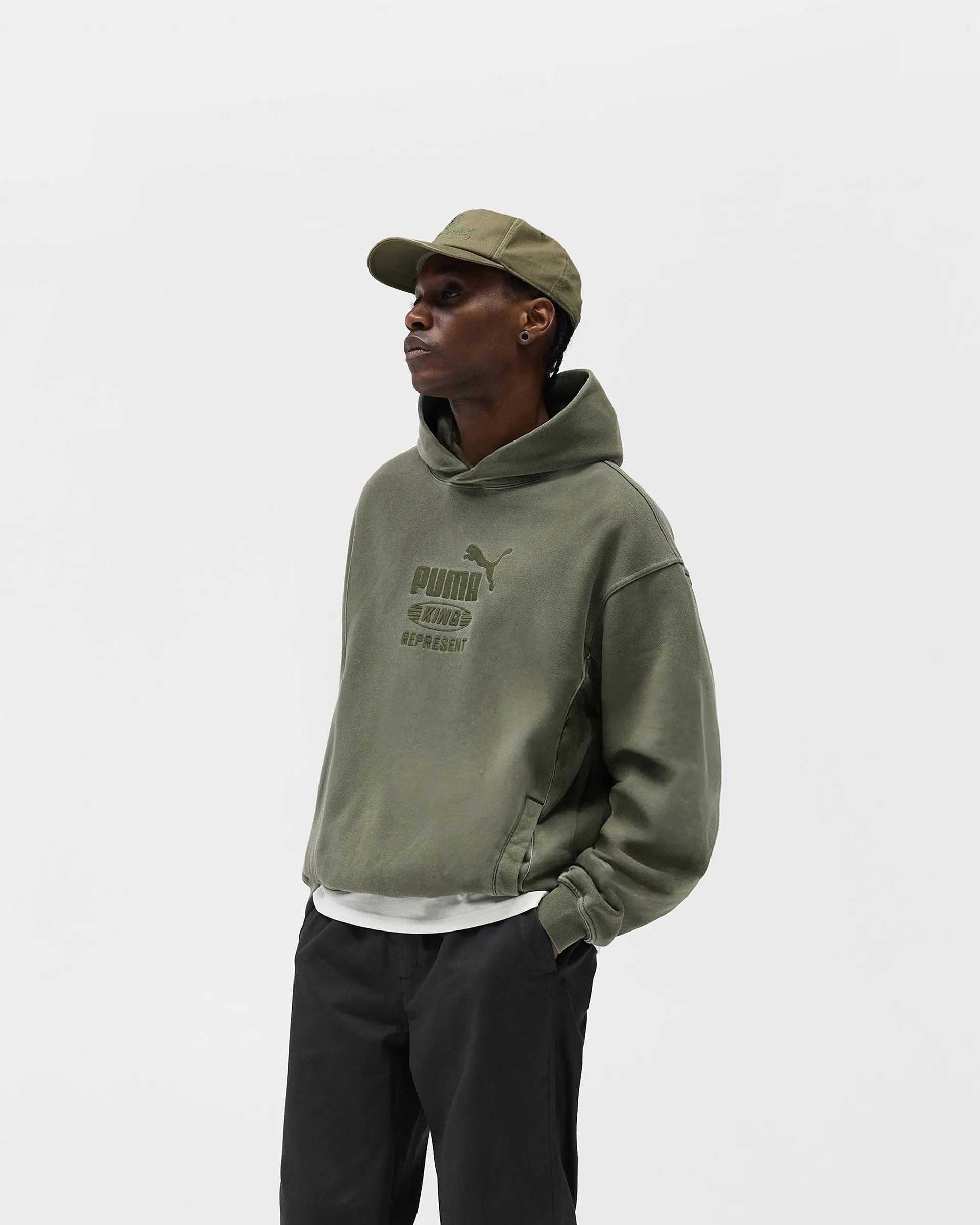 Represent X Puma Graphic Hoodie - Night Pine sold by Represent product image thumbnail 2