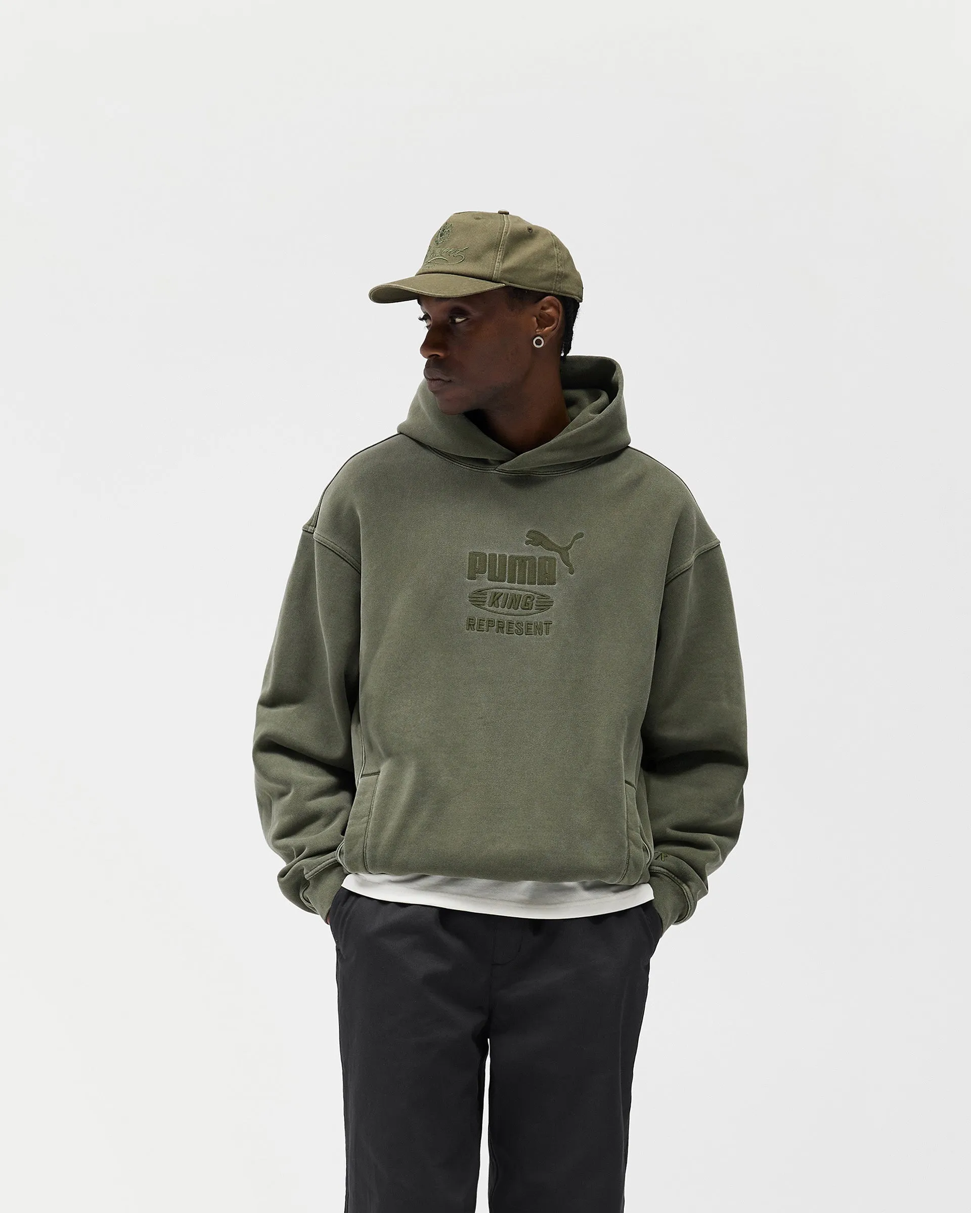 Represent X Puma Graphic Hoodie - Night Pine sold by Represent product image thumbnail 3