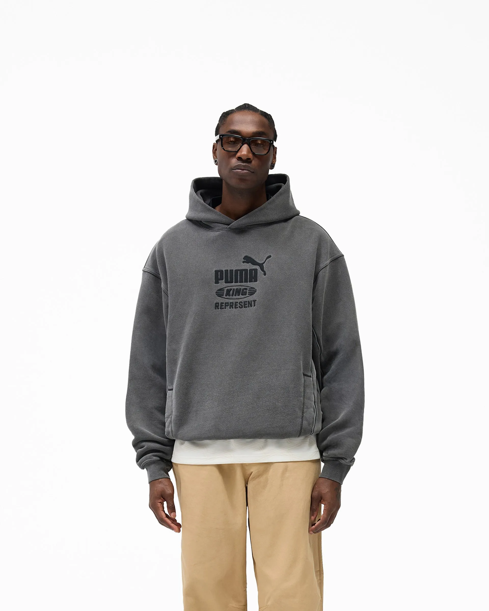 Represent X Puma Graphic Hoodie - Dark Grey sold by Represent product image thumbnail 3