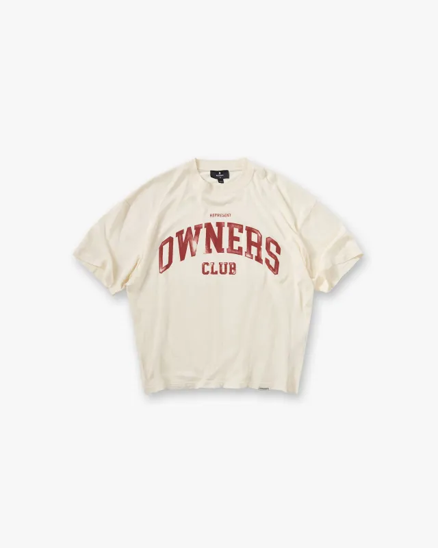 Represent Owners Club T-Shirt - Buttercream sold by Represent