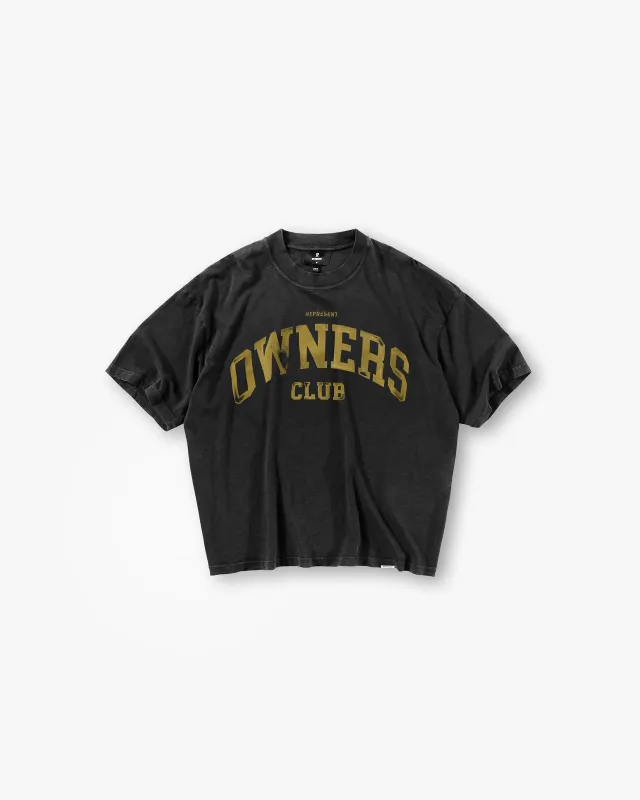 Represent Owners Club T-Shirt - Faded Black sold by Represent