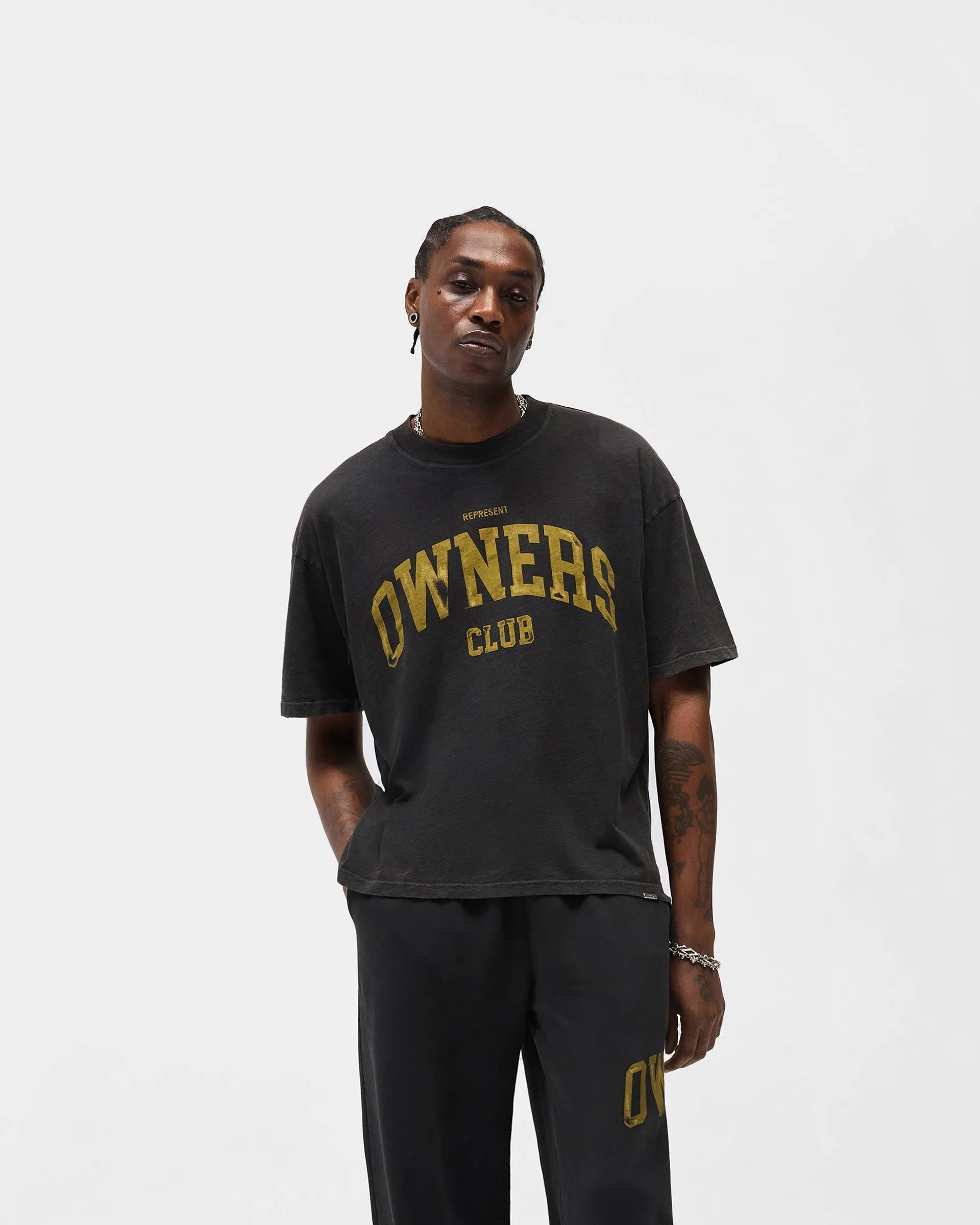 Represent Owners Club T-Shirt - Faded Black sold by Represent product image thumbnail 3