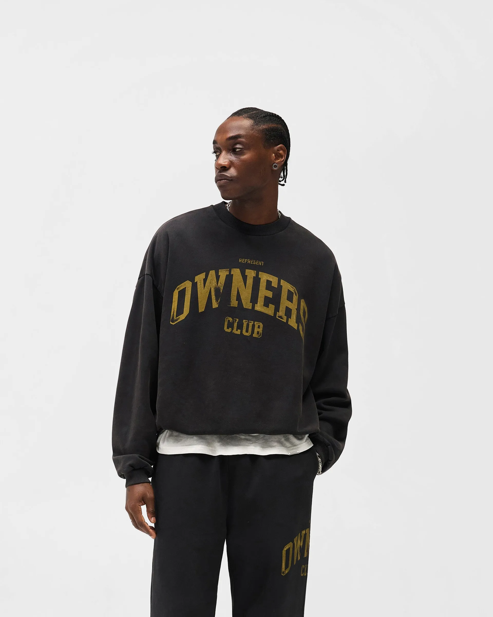 Represent Owners Club Sweater - Faded Black sold by Represent product image thumbnail 3
