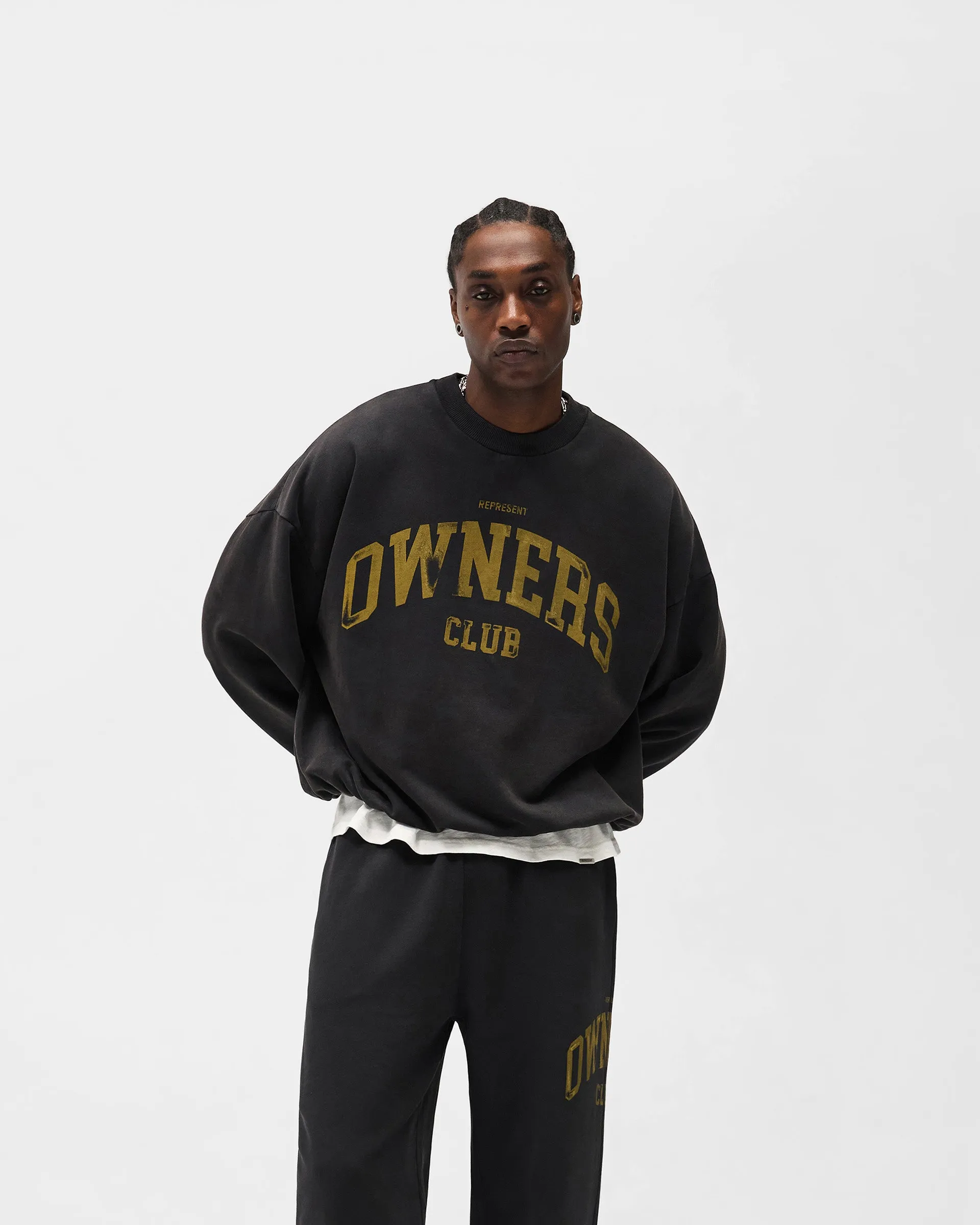 Represent Owners Club Sweater - Faded Black sold by Represent product image thumbnail 4