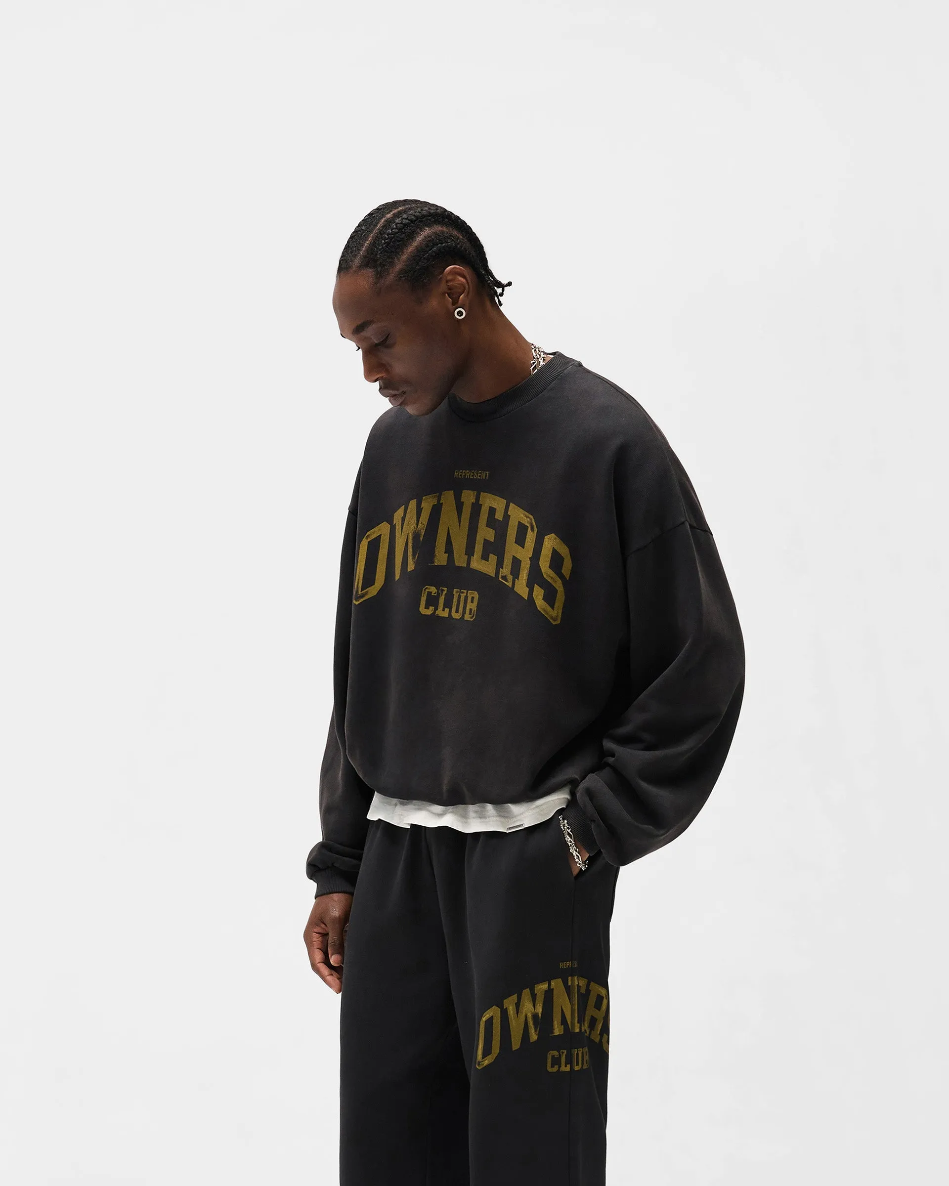 Represent Owners Club Sweater - Faded Black sold by Represent product image thumbnail 5