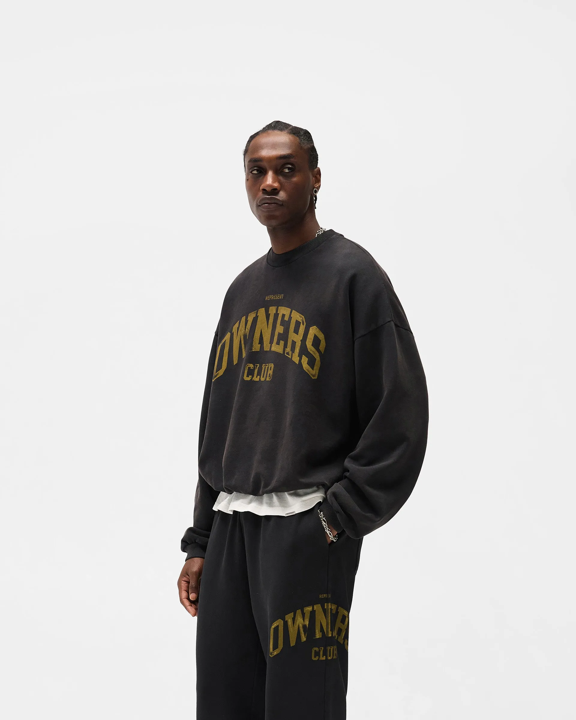 Represent Owners Club Sweater - Faded Black sold by Represent product image thumbnail 2