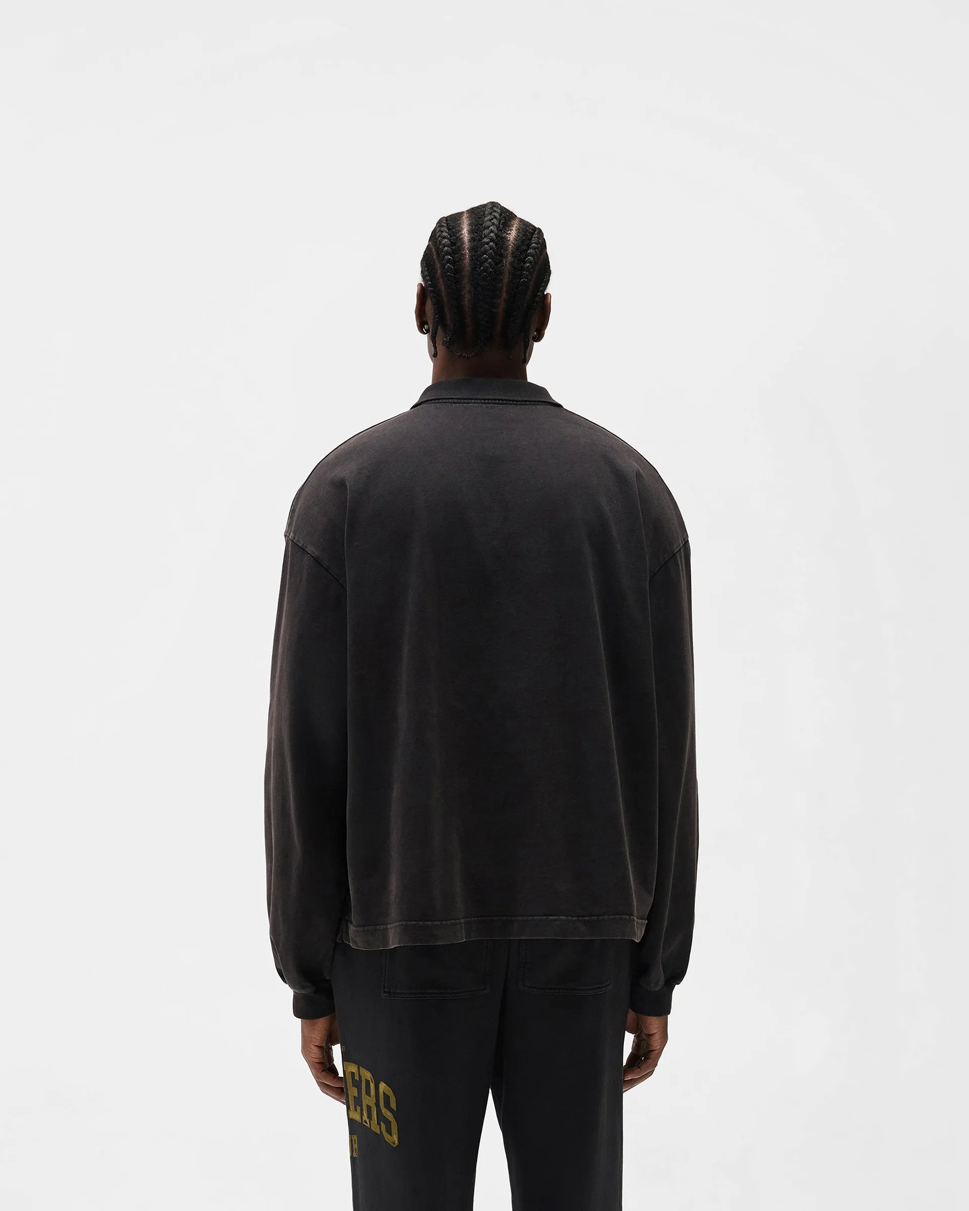 Represent Owners Club Rugby Polo - Faded Black sold by Represent product image thumbnail 5