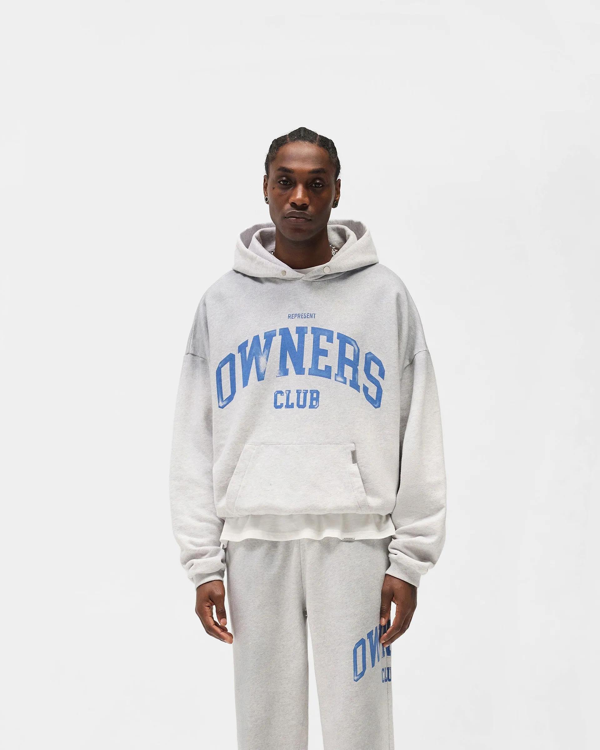 Represent Owners Club Hoodie - Sprayed Ice Grey Marl sold by Represent product image thumbnail 3