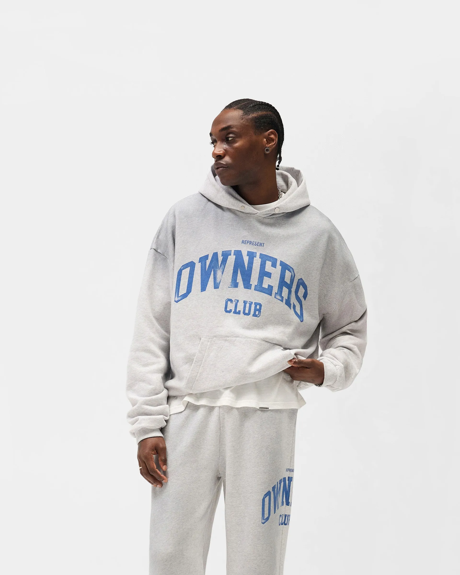 Represent Owners Club Hoodie - Sprayed Ice Grey Marl sold by Represent product image thumbnail 4