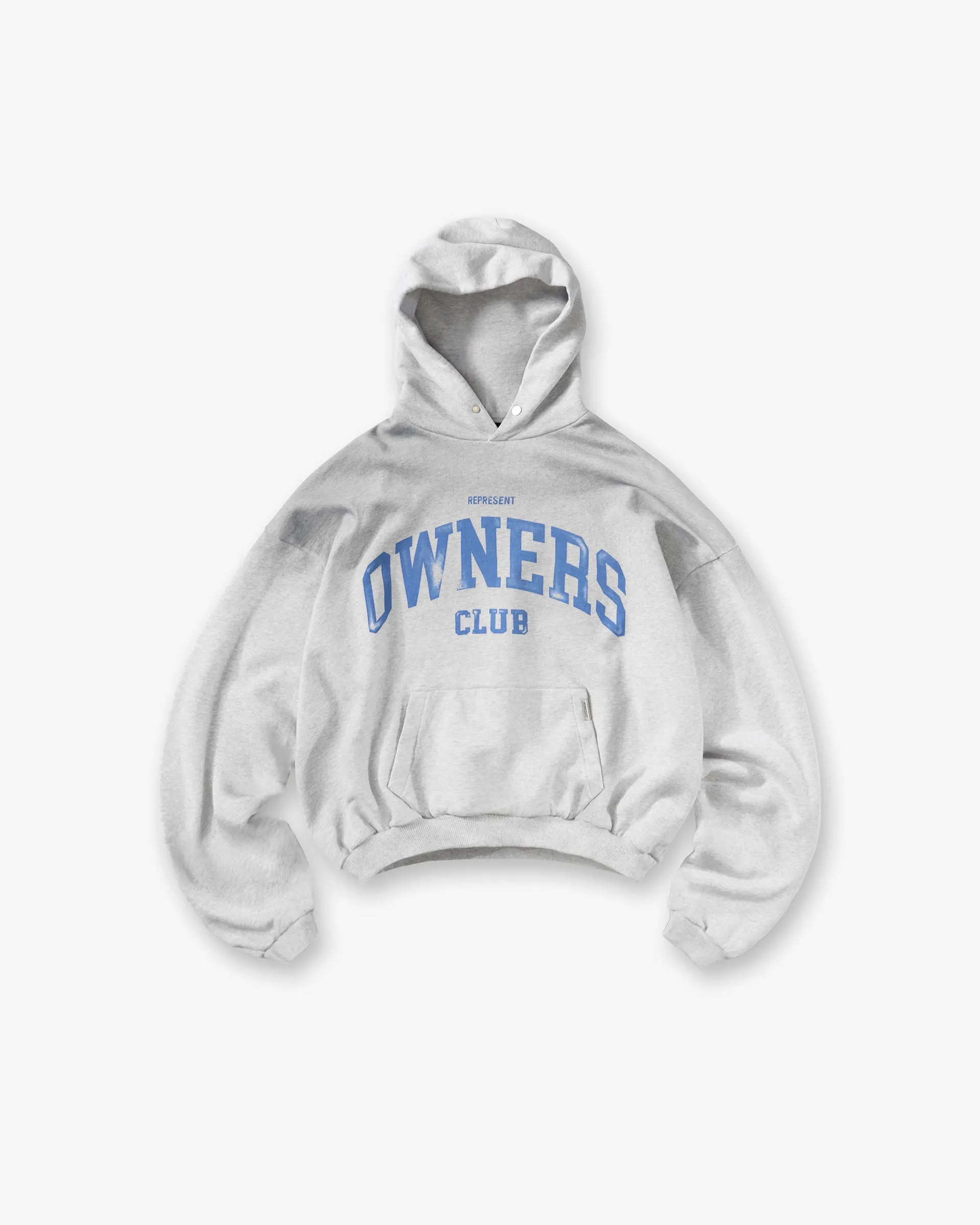 Represent Owners Club Hoodie - Sprayed Ice Grey Marl sold by Represent