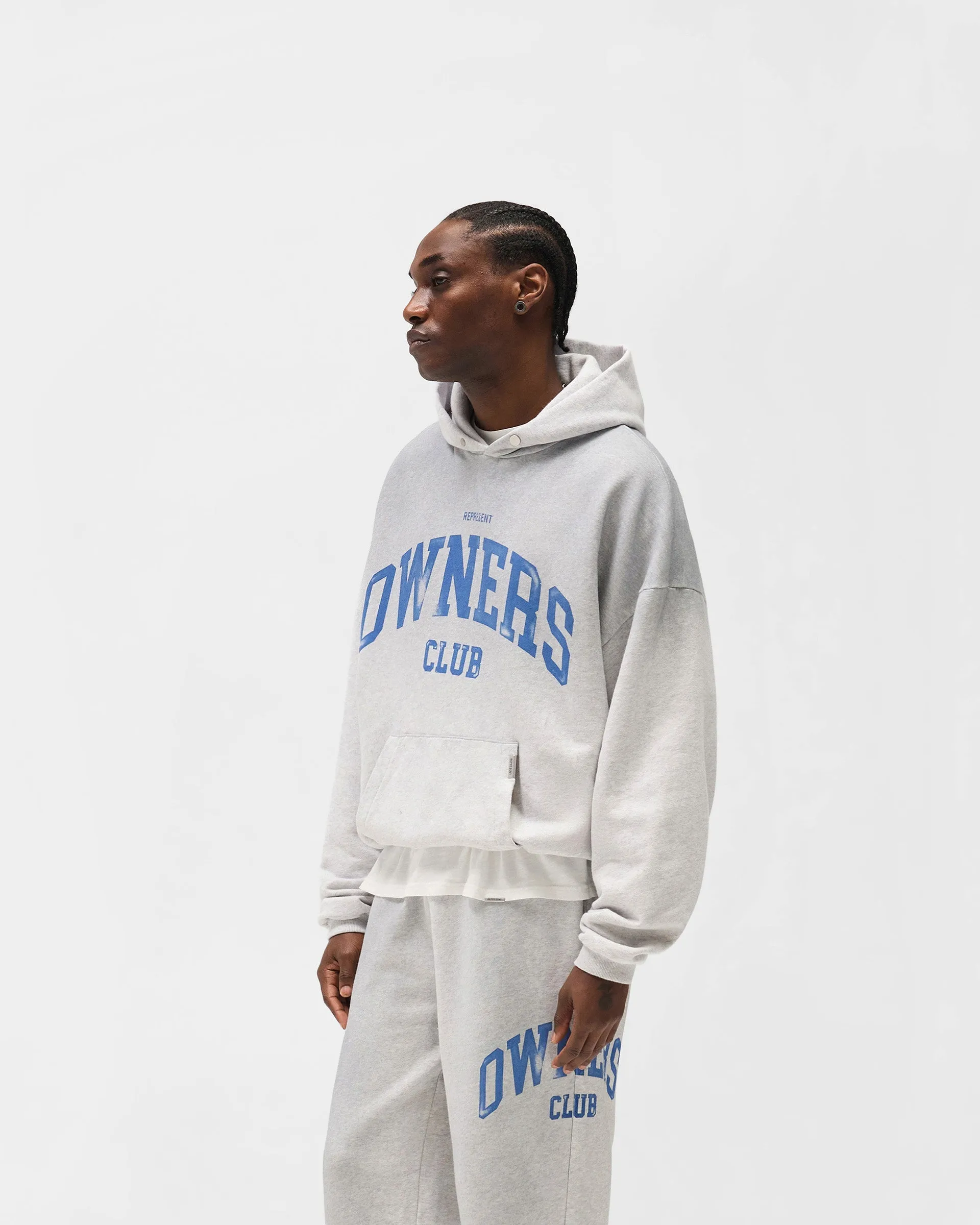 Represent Owners Club Hoodie - Sprayed Ice Grey Marl sold by Represent product image thumbnail 2