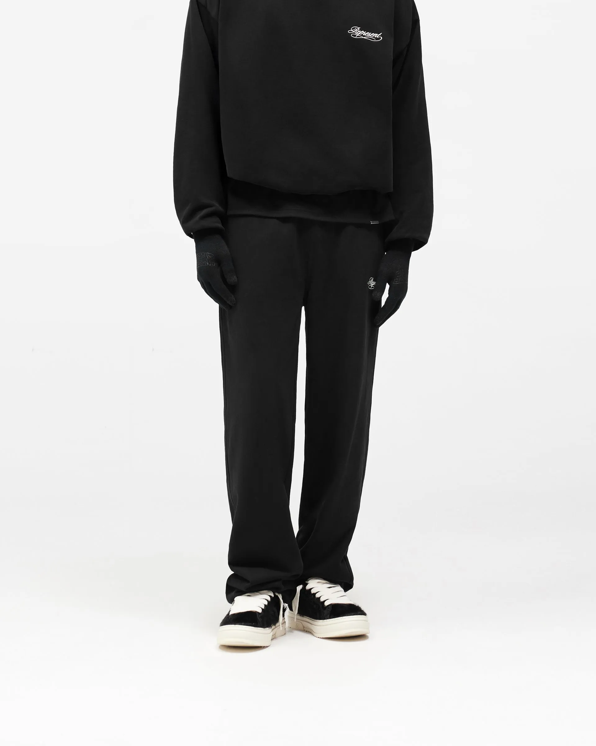 Dual Layer Script Sweatpants - Jet Black sold by Represent product image thumbnail 3