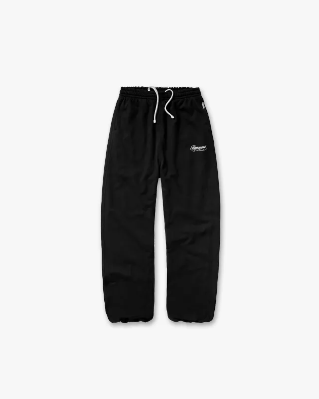 Dual Layer Script Sweatpants - Jet Black sold by Represent