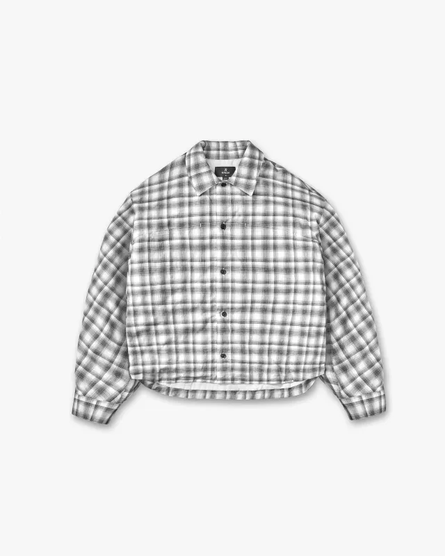 Arch Flannel Shirt - Flat White Jet Black sold by Represent