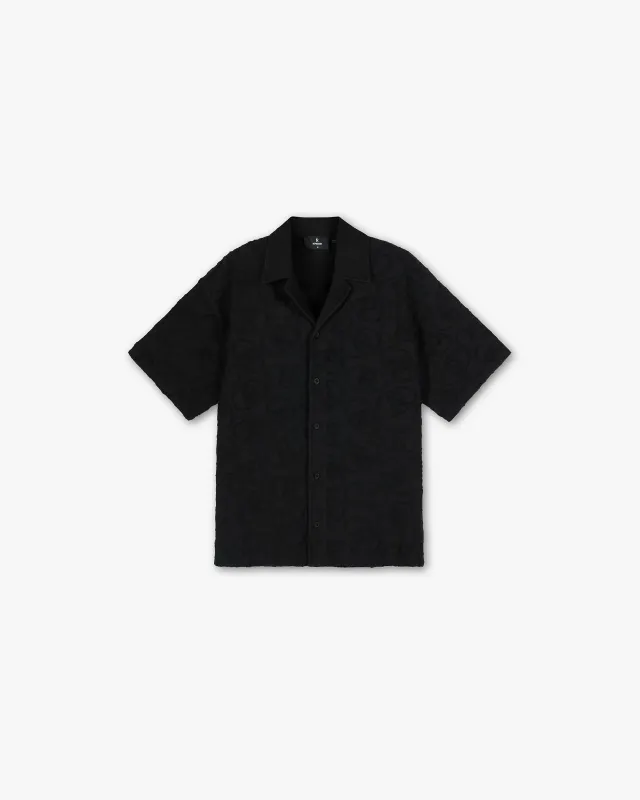 All Over Print Towel Shirt - Black sold by Represent