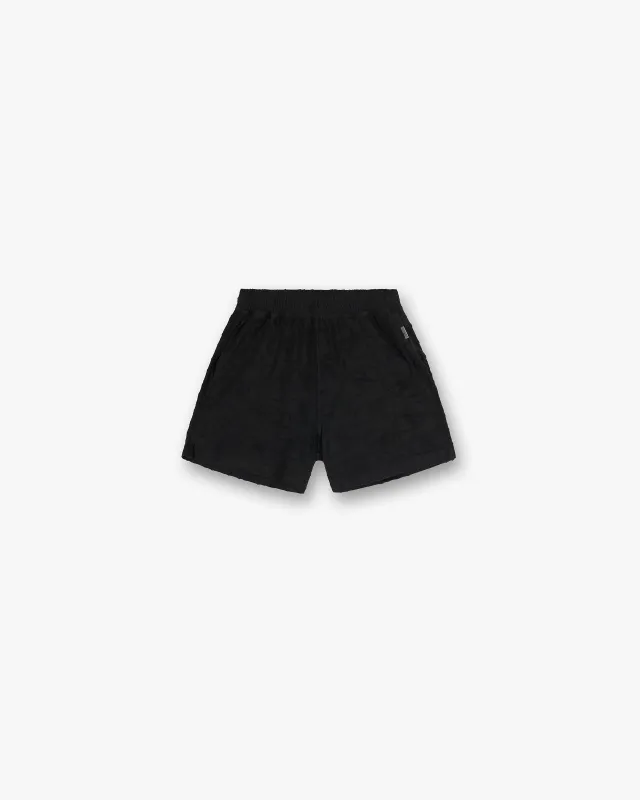 All Over Print Towel Short - Black sold by Represent