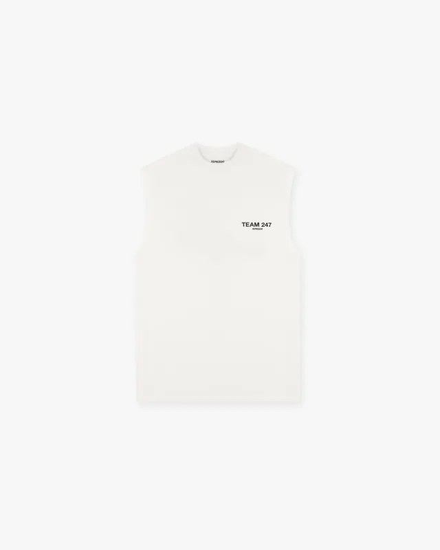 Team 247 Oversized Tank - Flat White sold by Represent