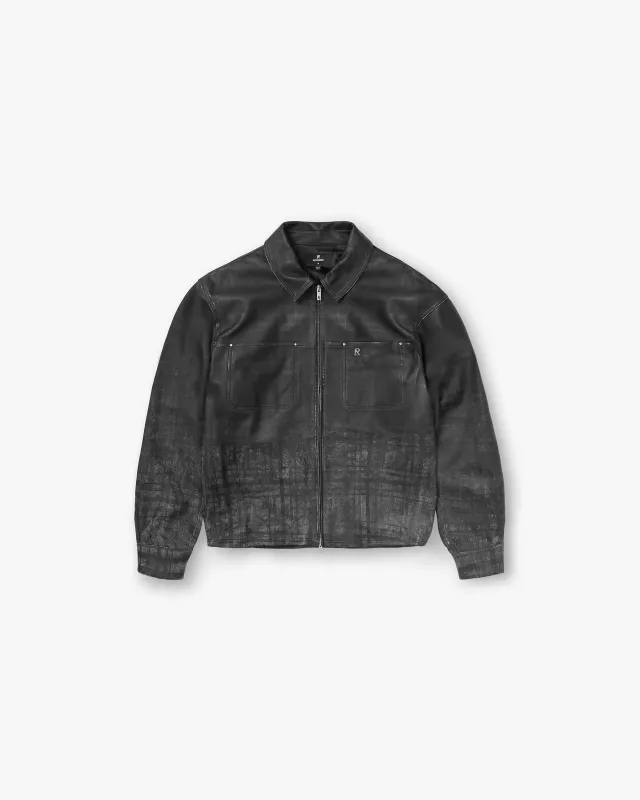 Rodeo Leather Jacket - Jet Black sold by Represent