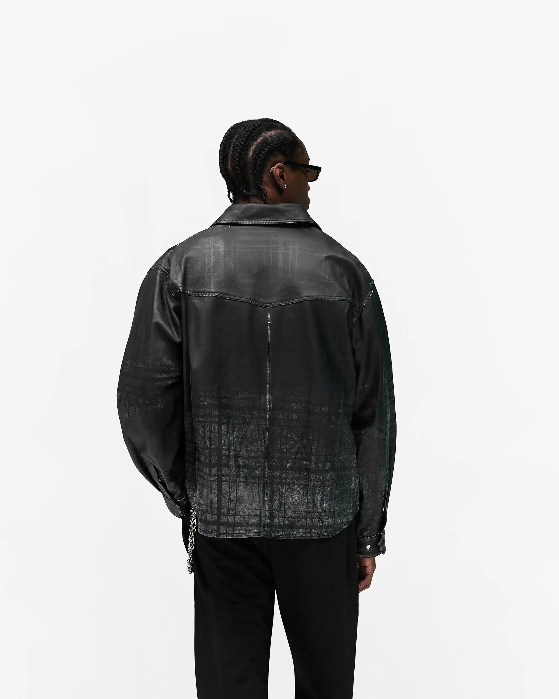 Rodeo Leather Jacket - Jet Black sold by Represent product image thumbnail 5