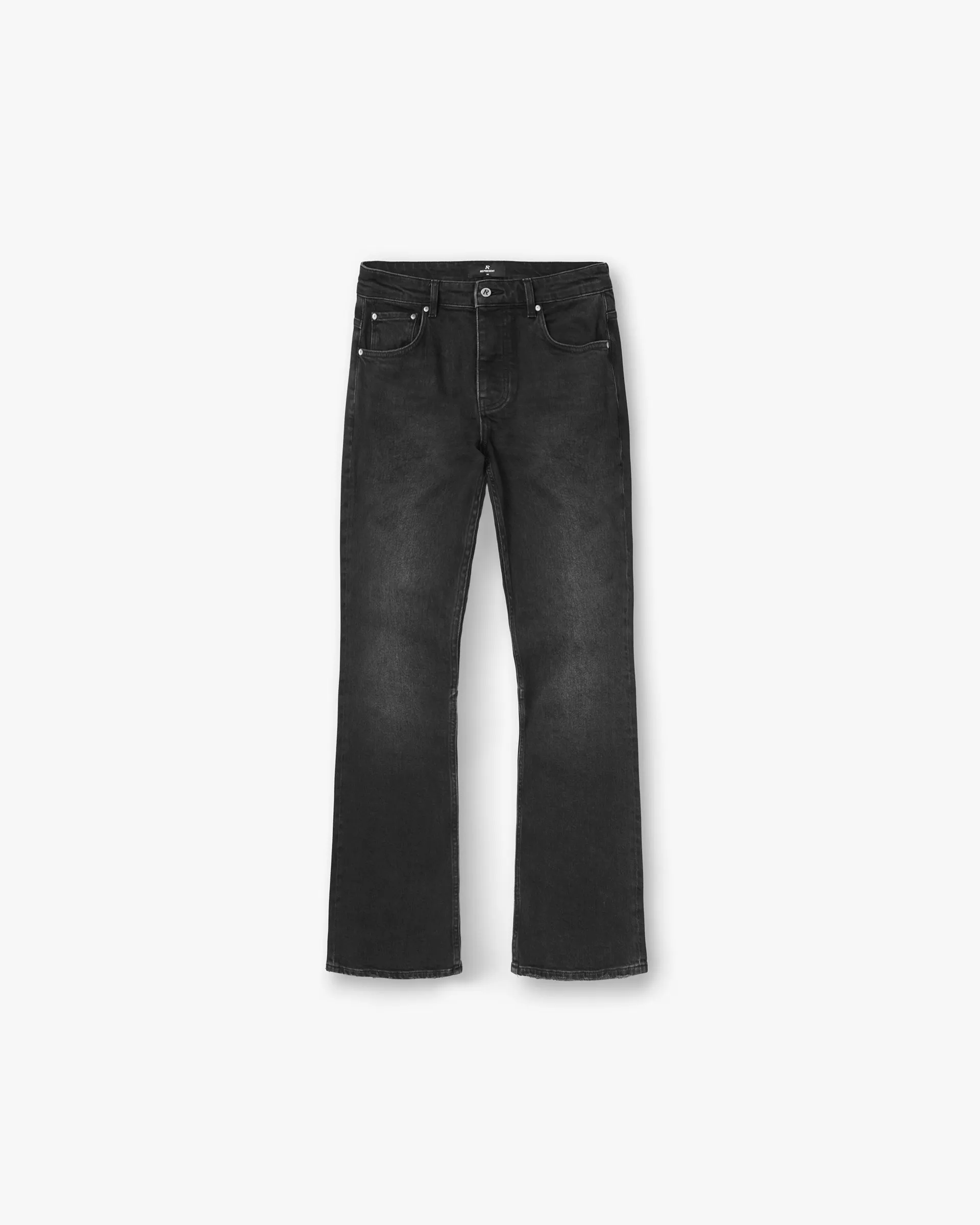 Kick Flare Denim - Aged Black sold by Represent