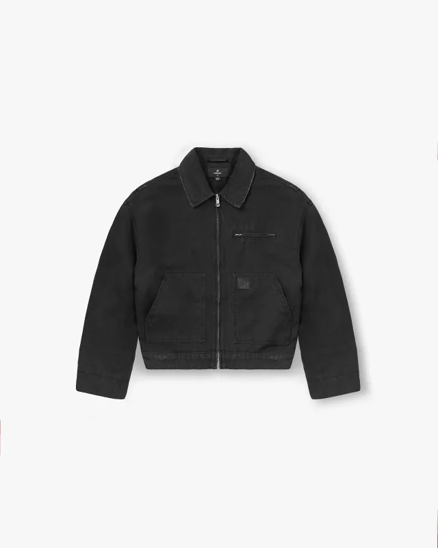 Heaton Workwear Jacket - Washed Black made by Represent