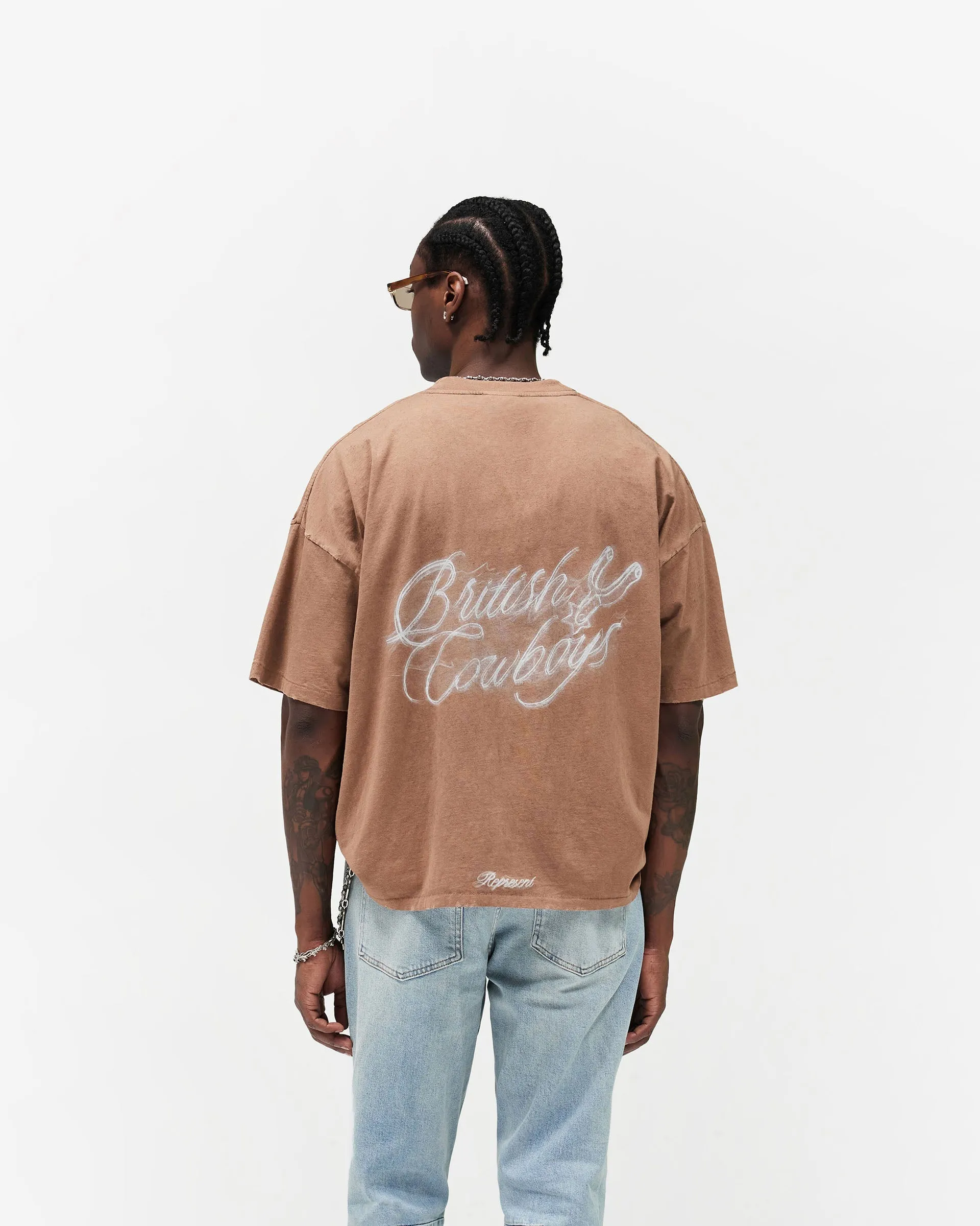 British Cowboys T-Shirt - Dusty Brown sold by Represent product image thumbnail 5