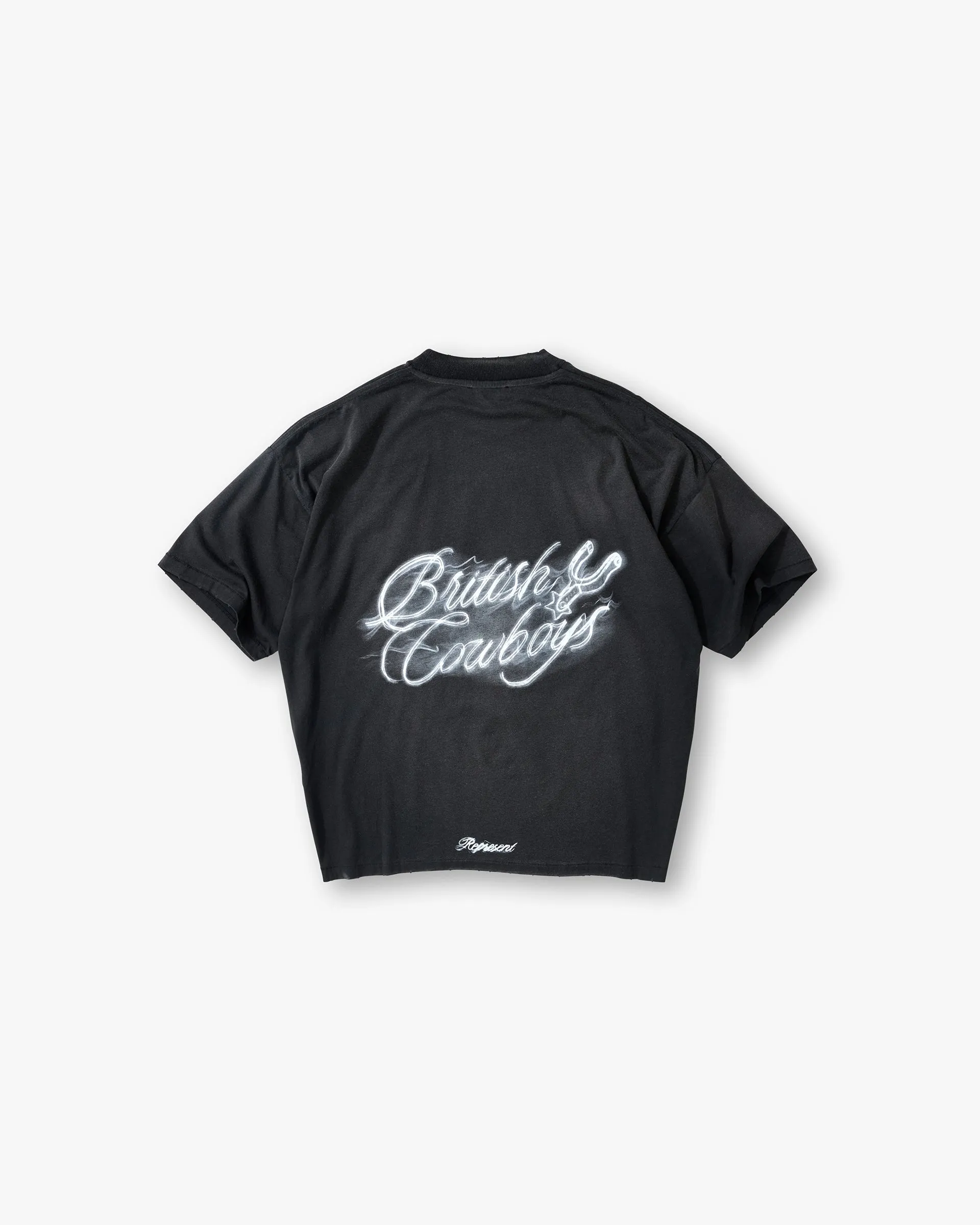 British Cowboys T-Shirt - Stained Black sold by Represent product image thumbnail 2