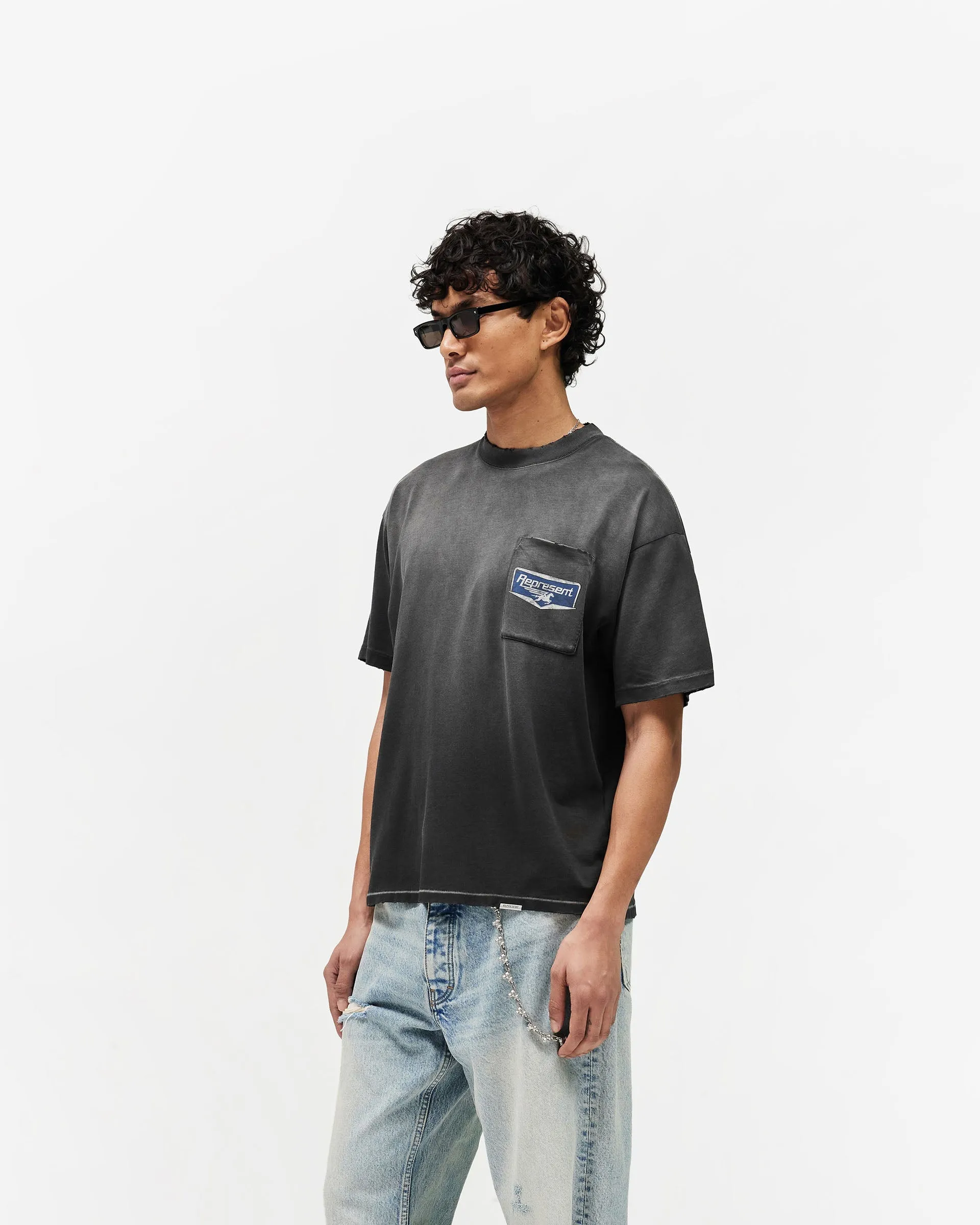 Nothing Faster T-Shirt - Stained Black sold by Represent product image thumbnail 4