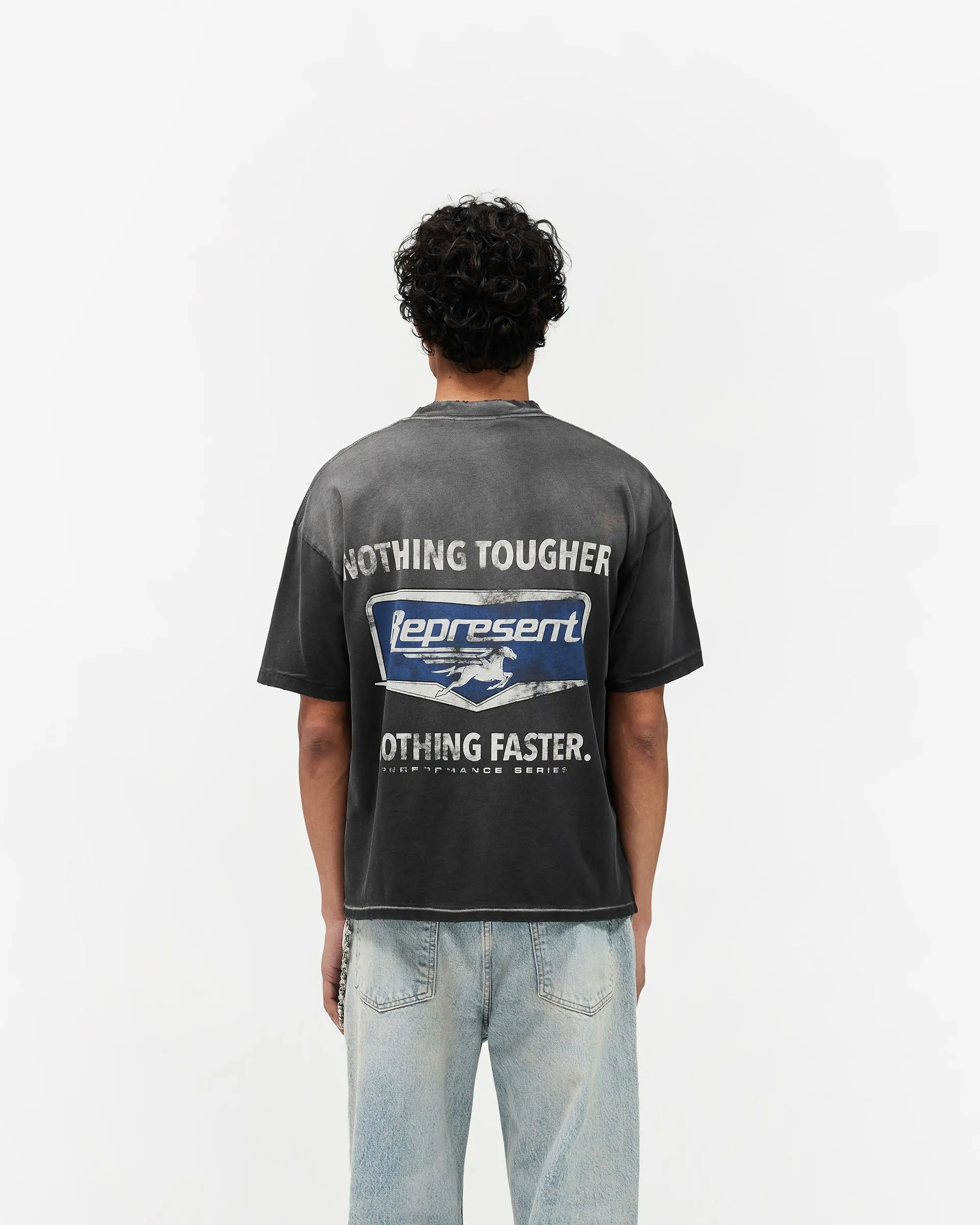 Nothing Faster T-Shirt - Stained Black sold by Represent product image thumbnail 5