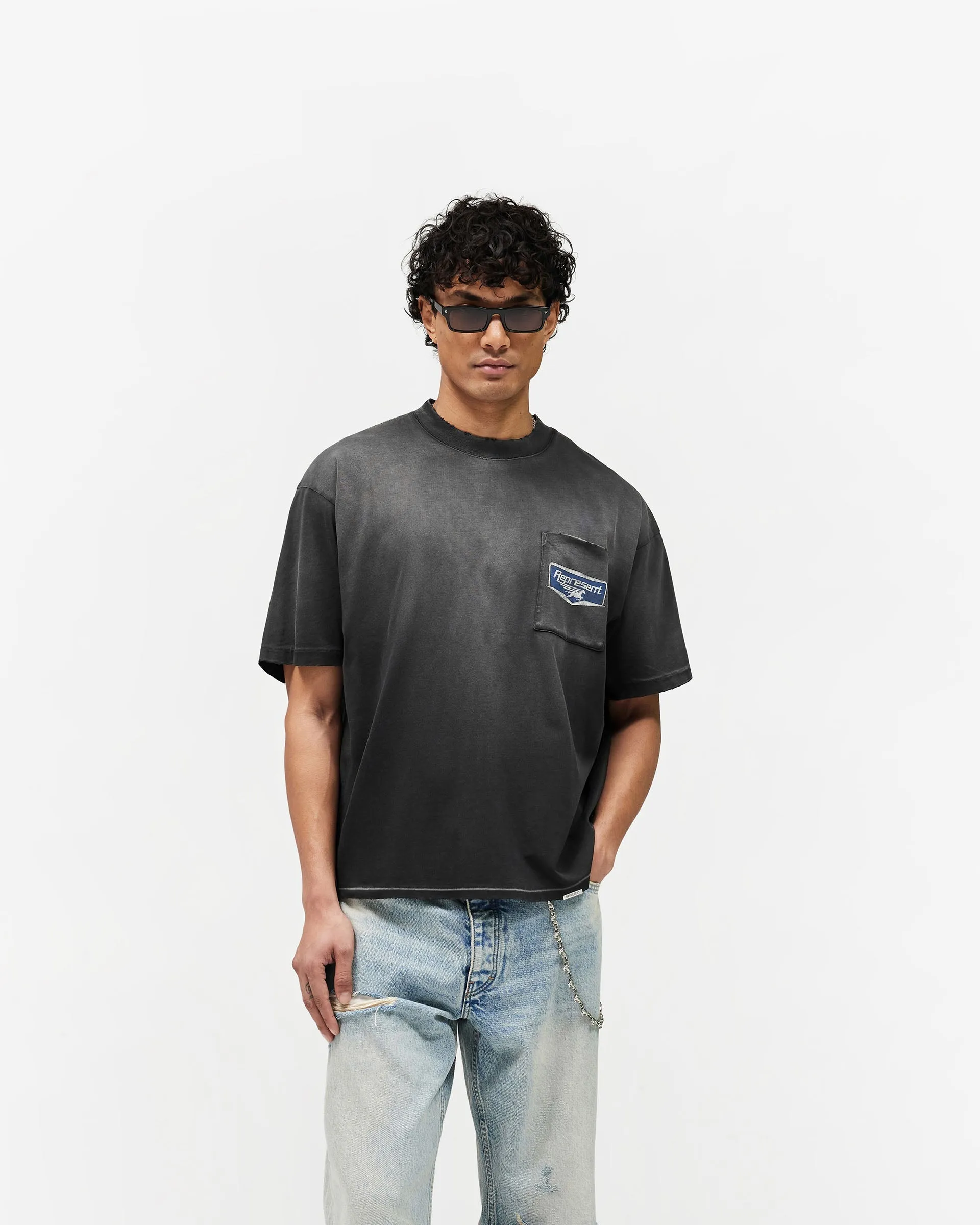 Nothing Faster T-Shirt - Stained Black sold by Represent product image thumbnail 3