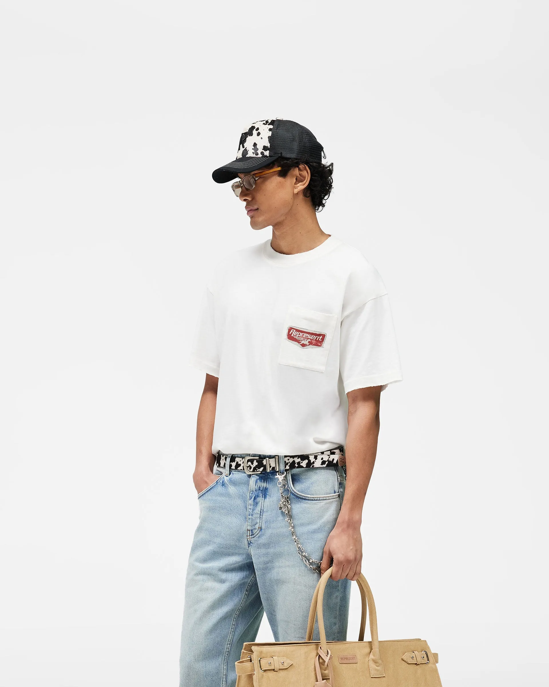 Nothing Faster T-Shirt - Flat White sold by Represent product image thumbnail 5