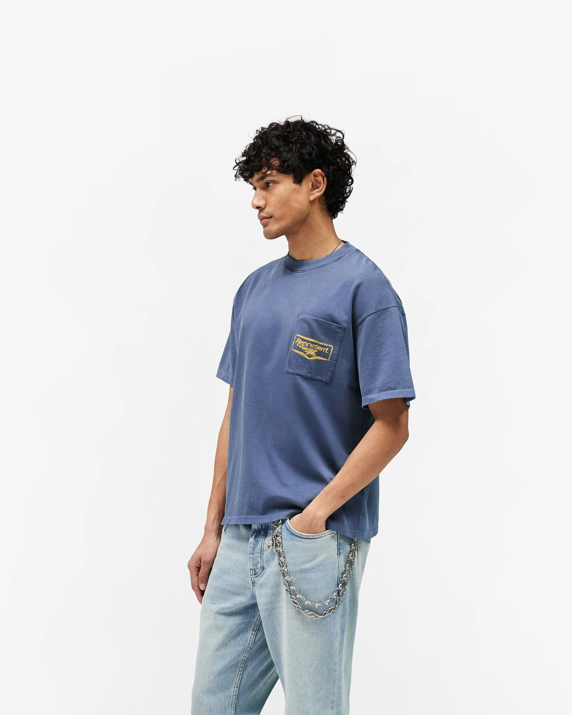 Nothing Faster T-Shirt - Indigo sold by Represent product image thumbnail 4