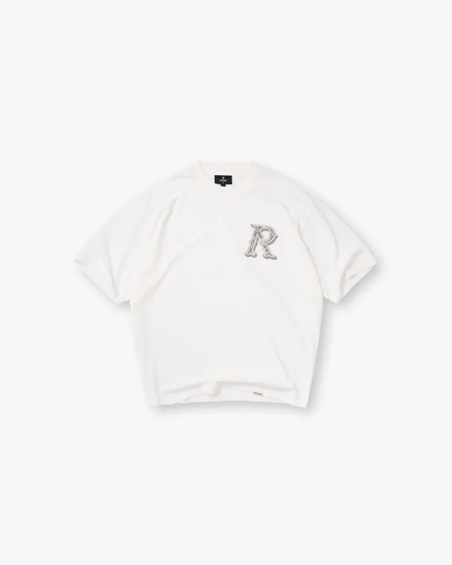 Western Initial T-Shirt - Flat White sold by Represent