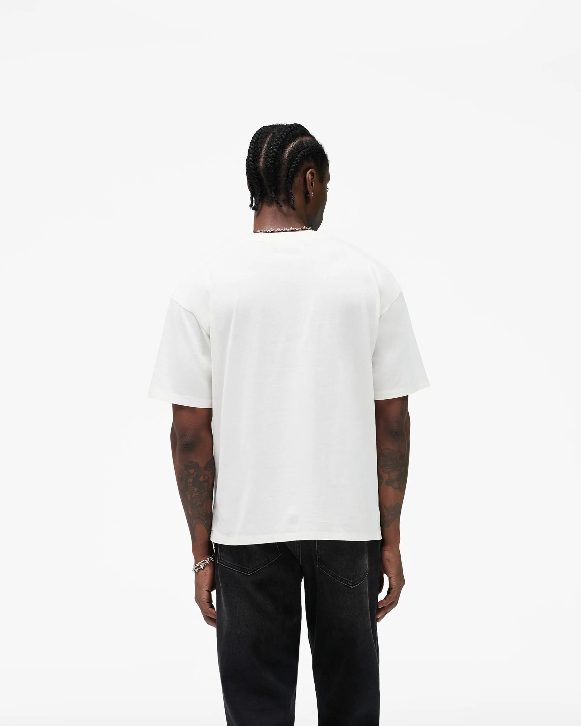 Western Initial T-Shirt - Flat White sold by Represent product image thumbnail 5