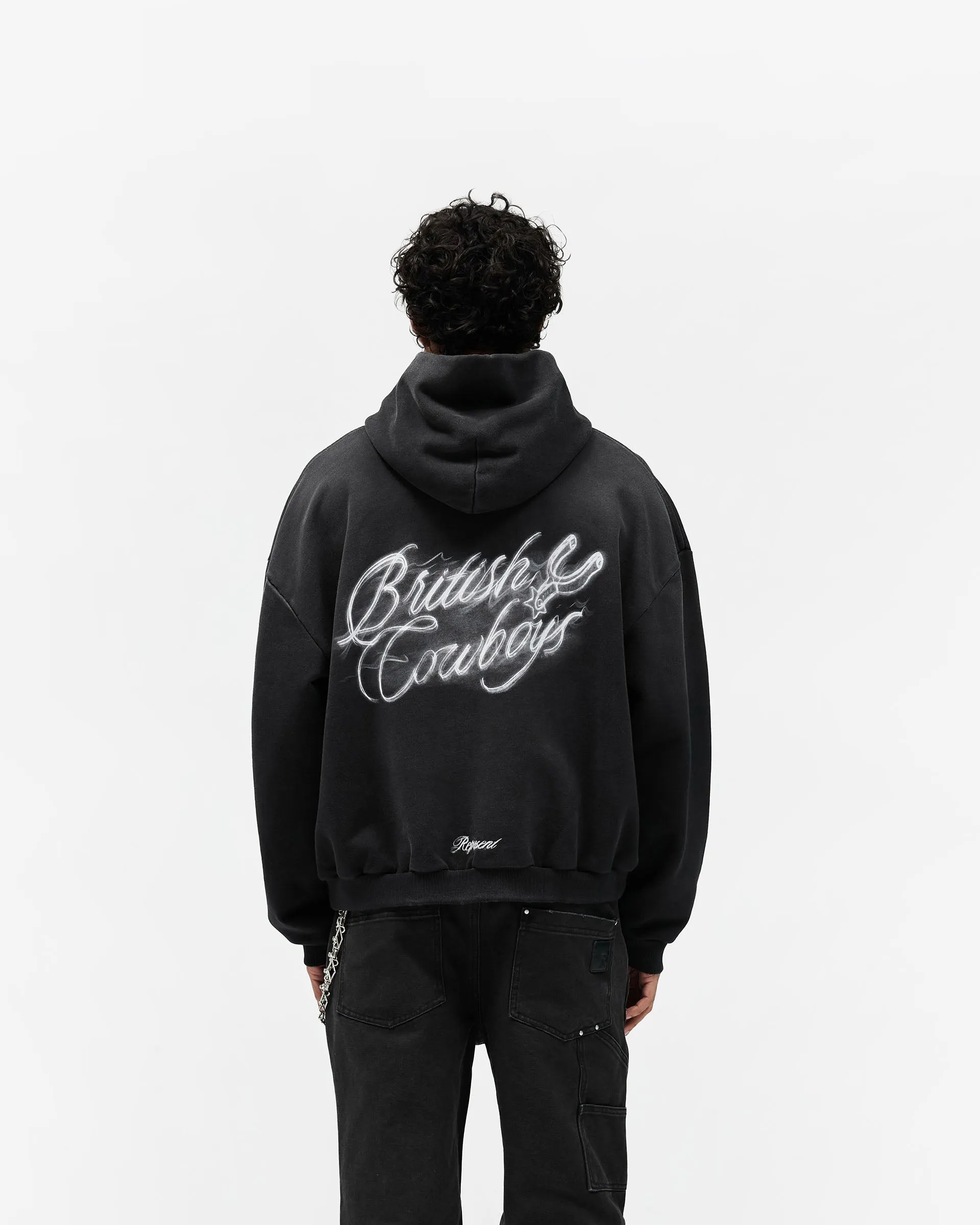 British Cowboys Hoodie - Stained Black sold by Represent product image thumbnail 5
