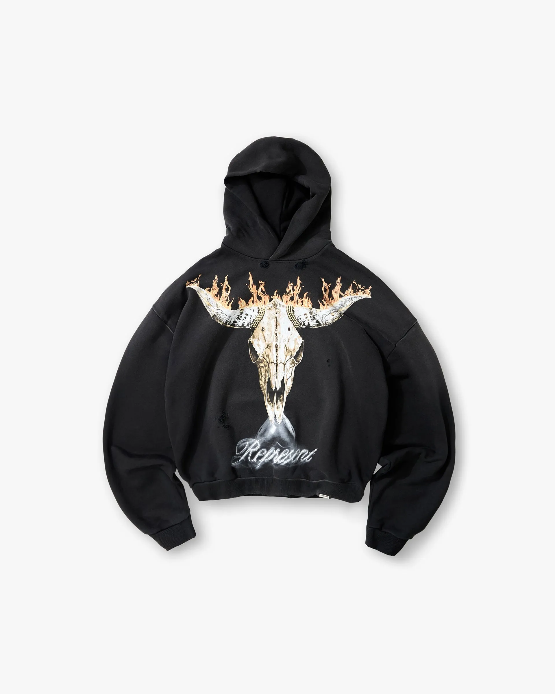 British Cowboys Hoodie - Stained Black sold by Represent