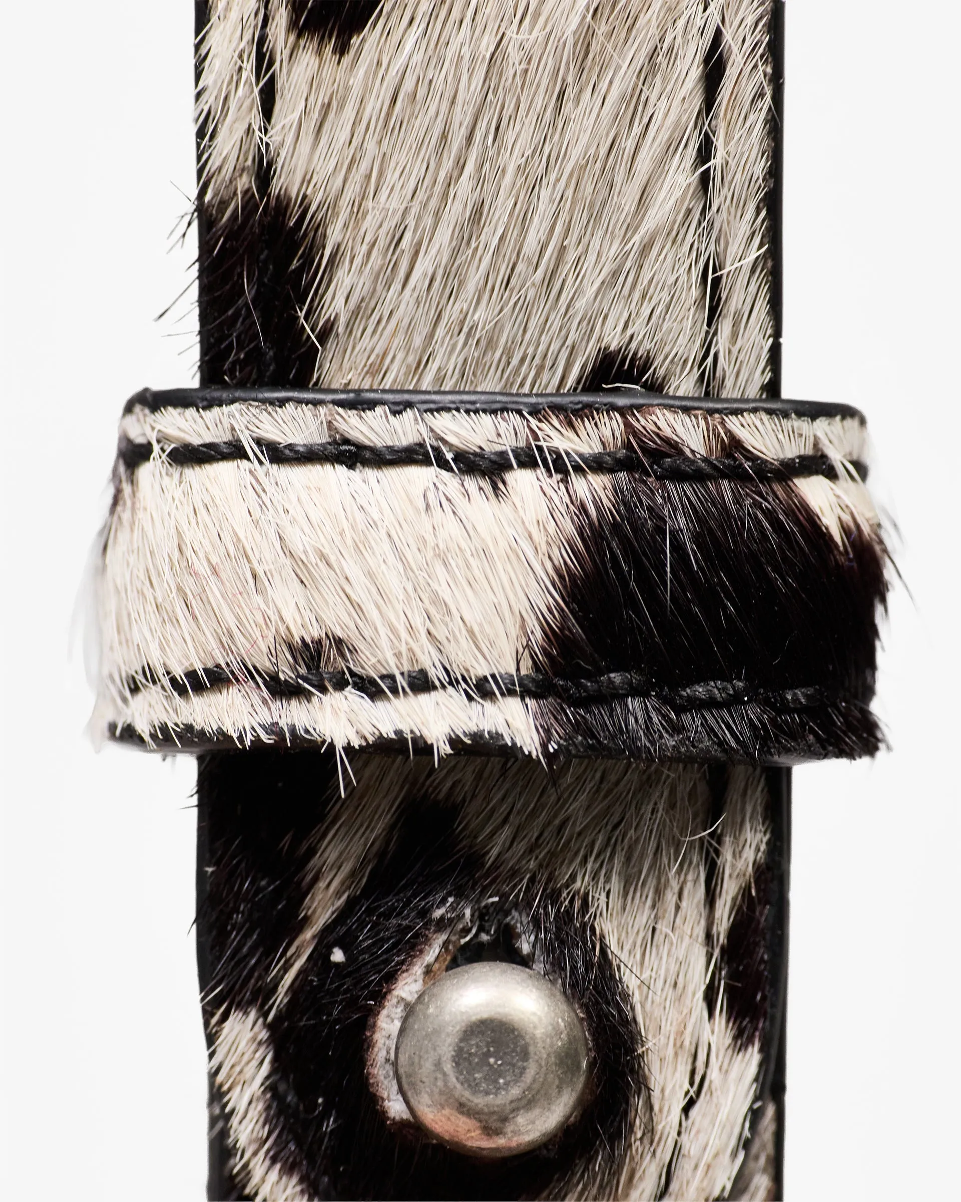 Cowhide Belt Loop - Flat White Jet Black sold by Represent product image thumbnail 4