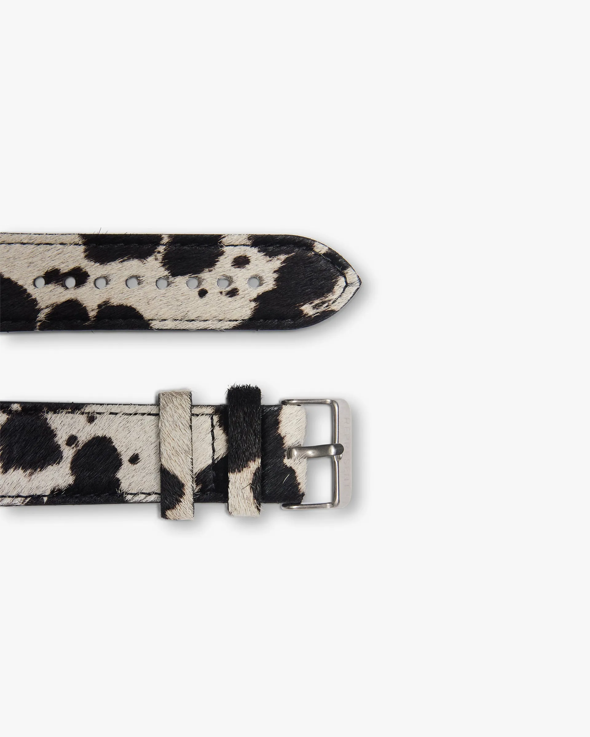 Cowhide Watch Strap - Flat White Jet Black sold by Represent product image thumbnail 4