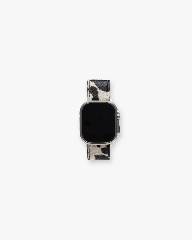 Cowhide Watch Strap - Flat White Jet Black made by Represent