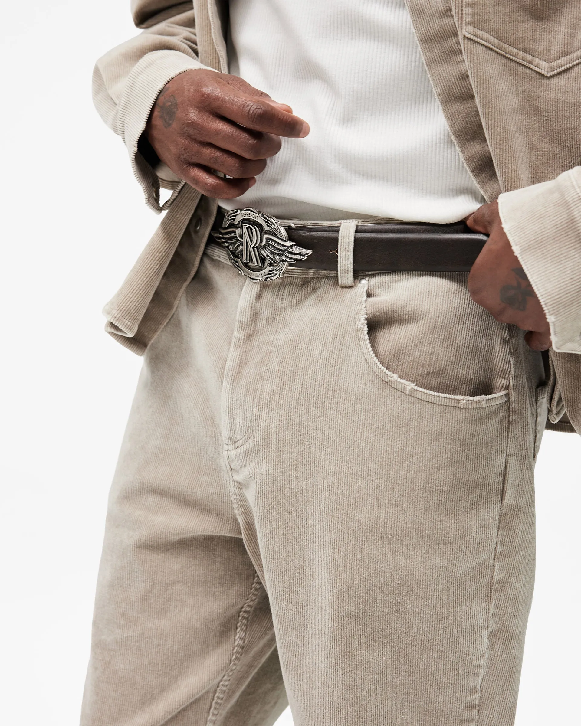 R2 Corduroy Pant - Vintage Khaki sold by Represent product image thumbnail 5