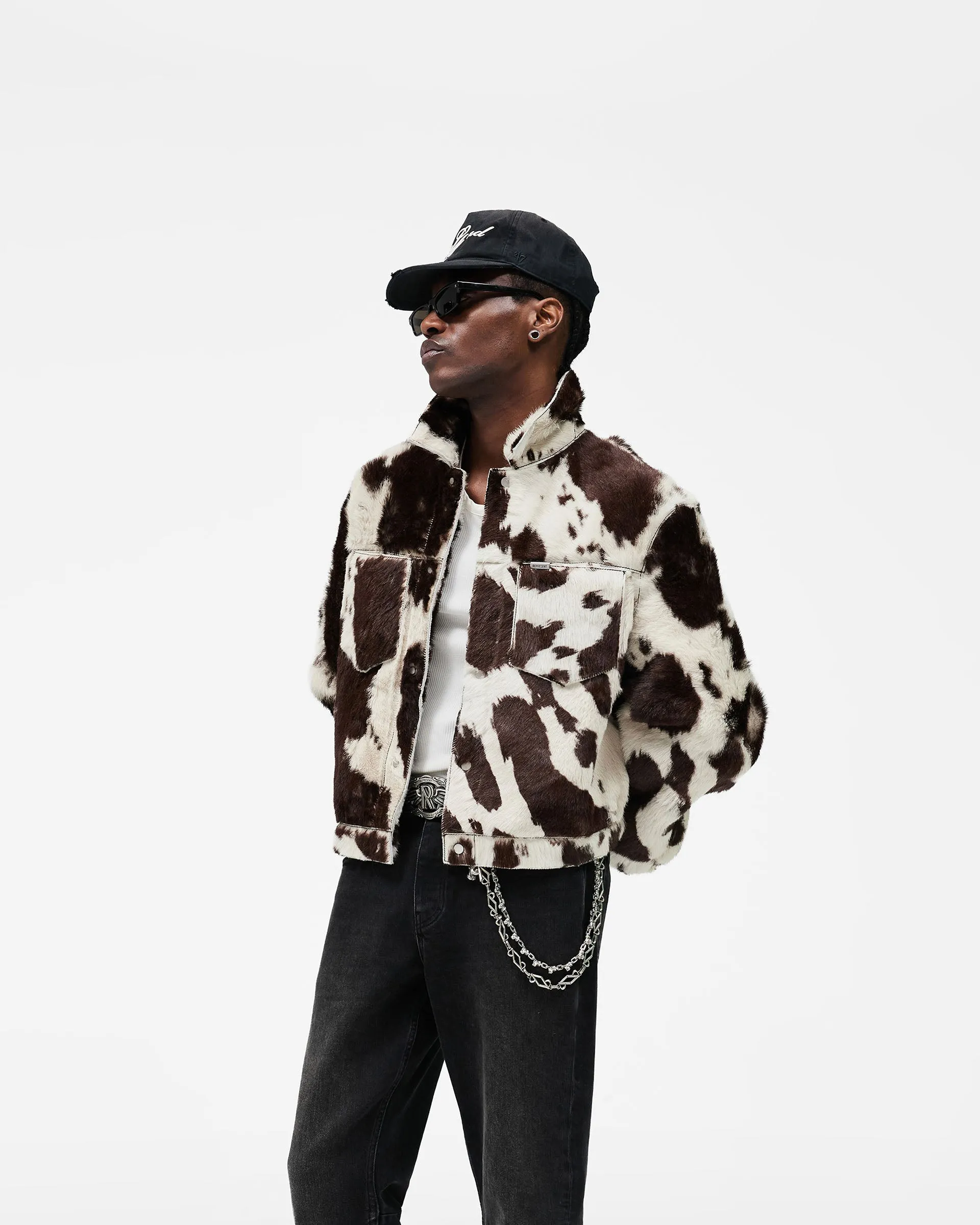 Cowhide Trucker Jacket - Multi sold by Represent product image thumbnail 4