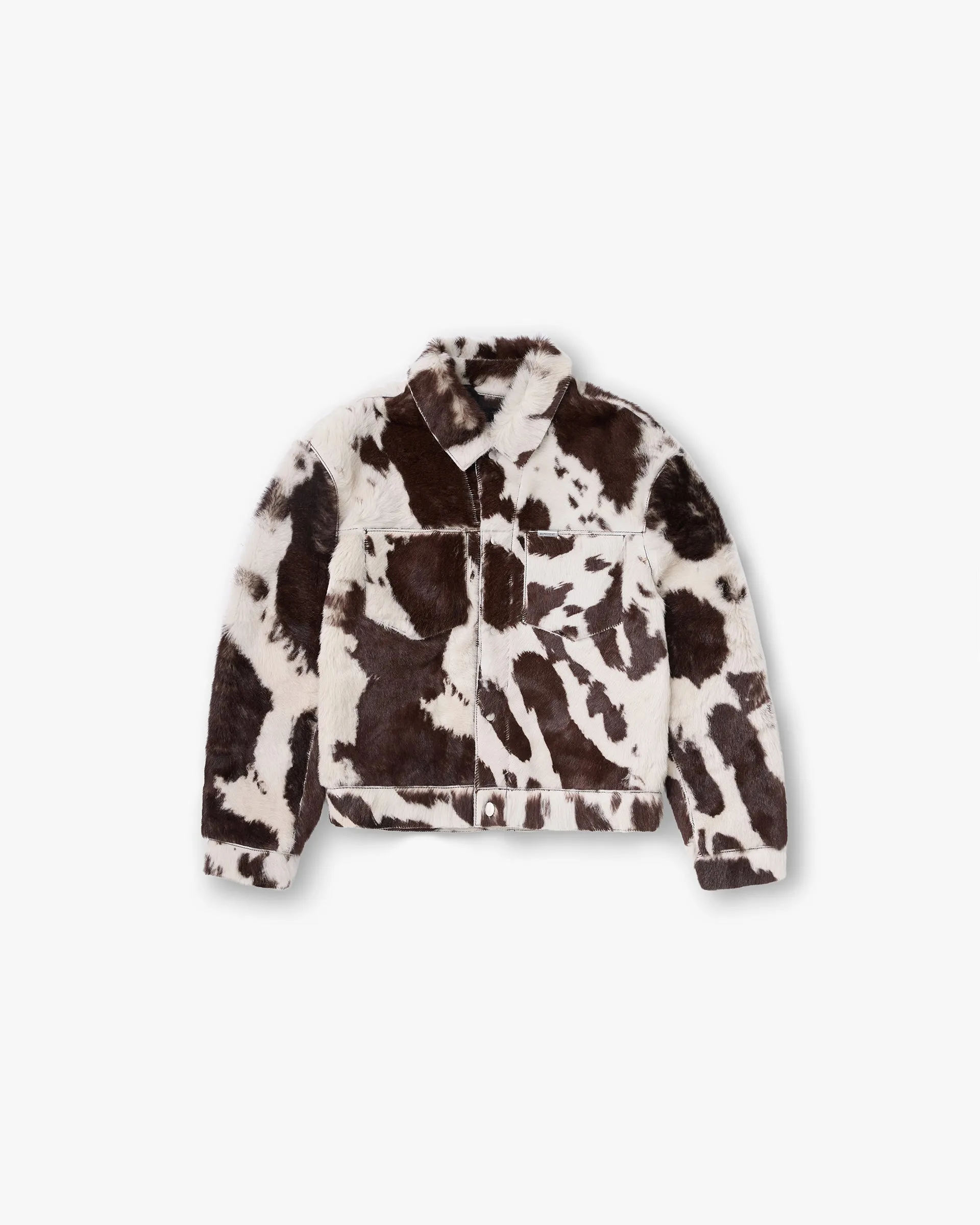 Cowhide Trucker Jacket - Multi sold by Represent