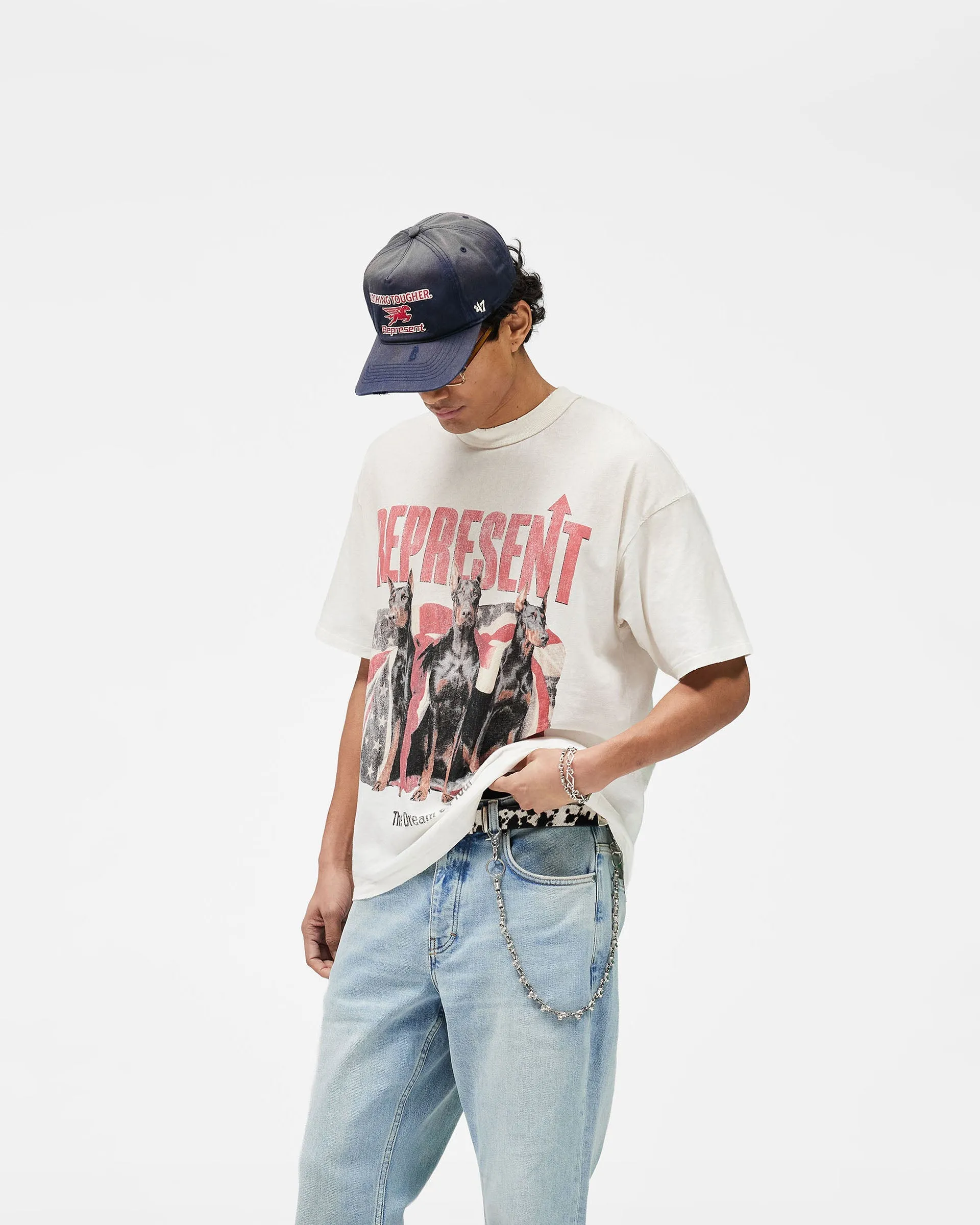 Dream On Tour T-Shirt - Washed Ecru sold by Represent product image thumbnail 4